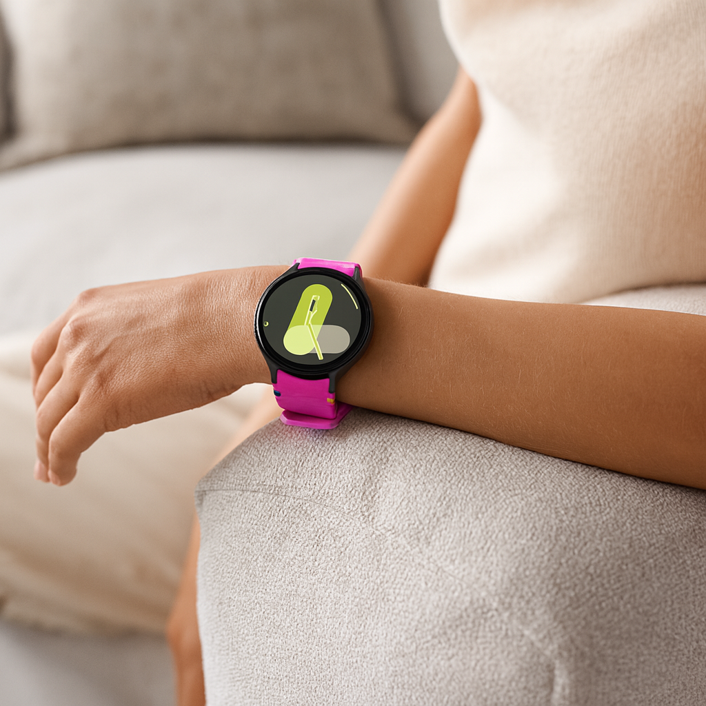 Samsung Galaxy Watch 4 Classic 46mm Wave Strap (Bright Pink)