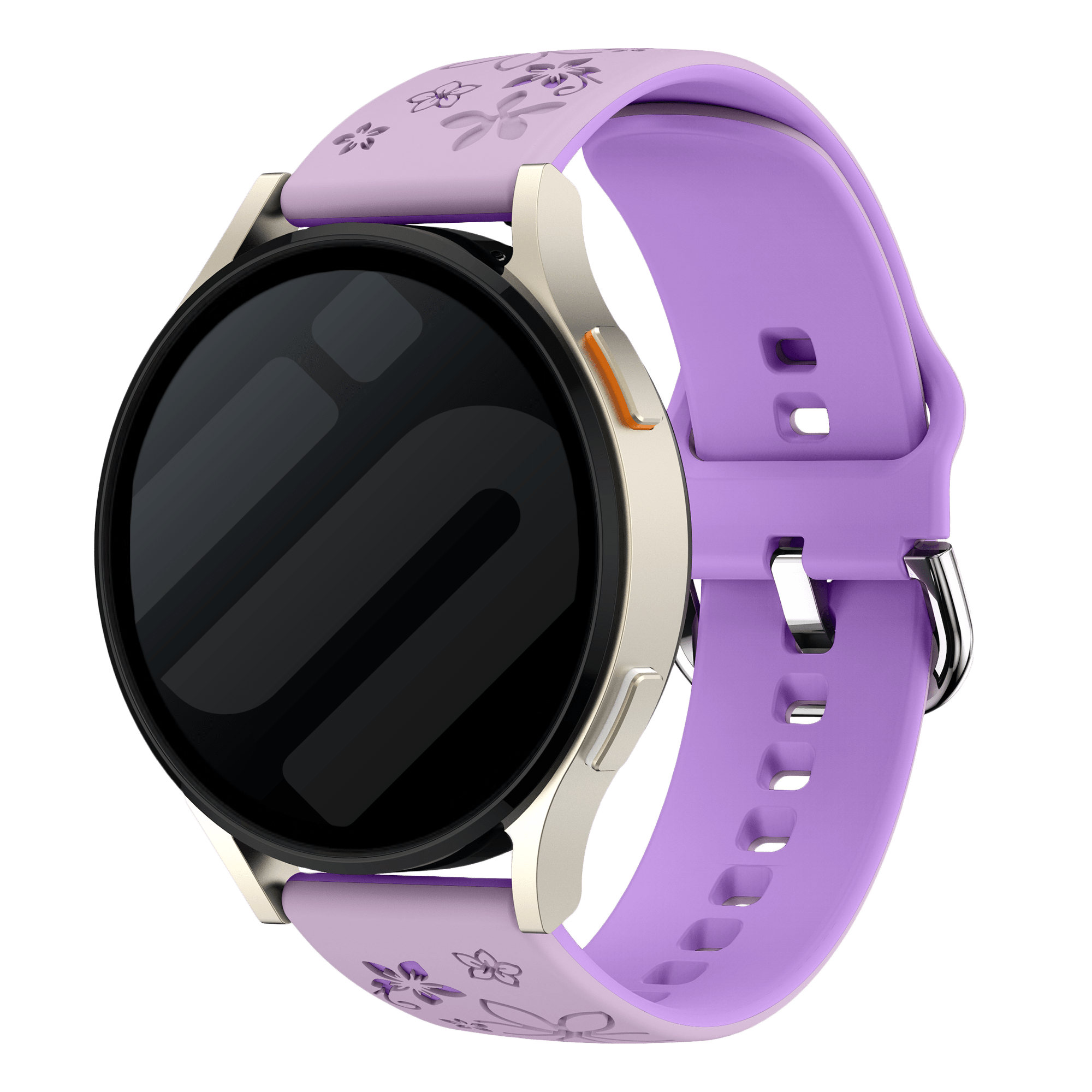 Amazfit GTS 4 Flower Silicone Strap (Lavender/Purple)