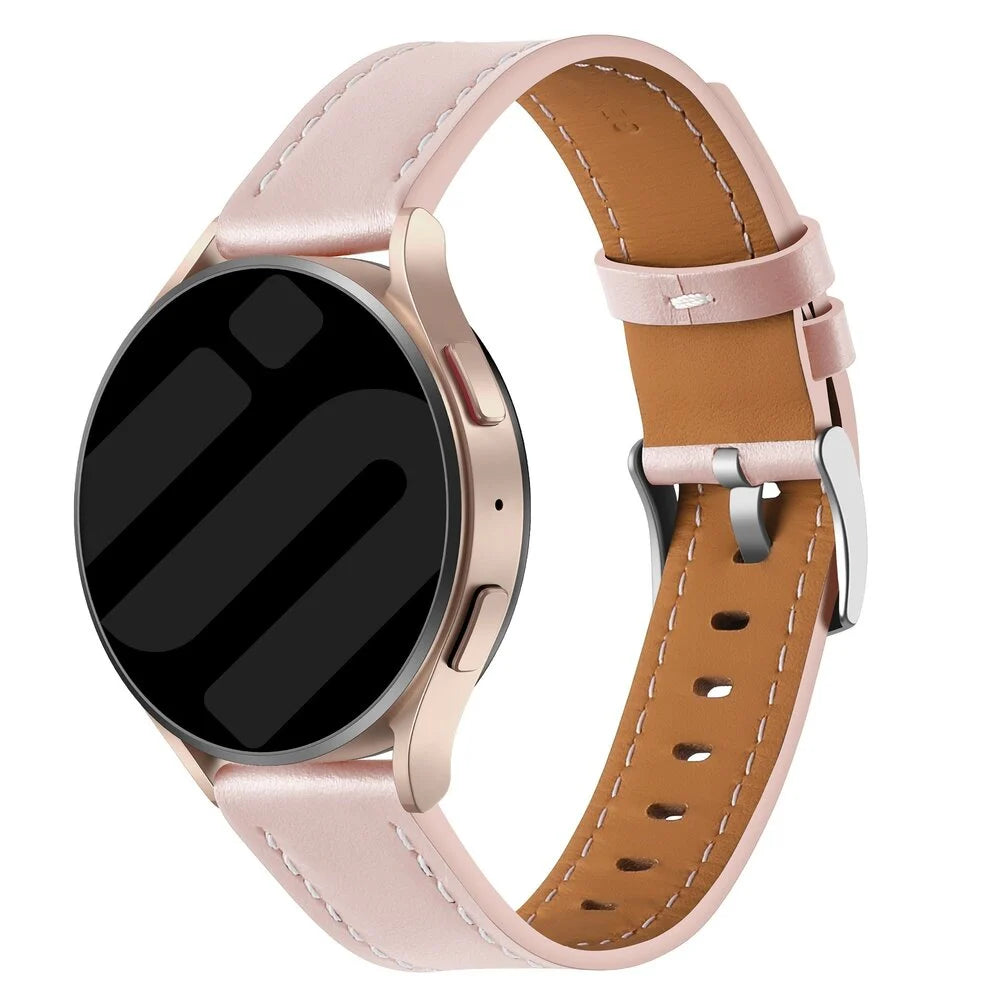 OnePlus Watch 3 - 43mm 'One Push' Leather Strap (Light Pink)