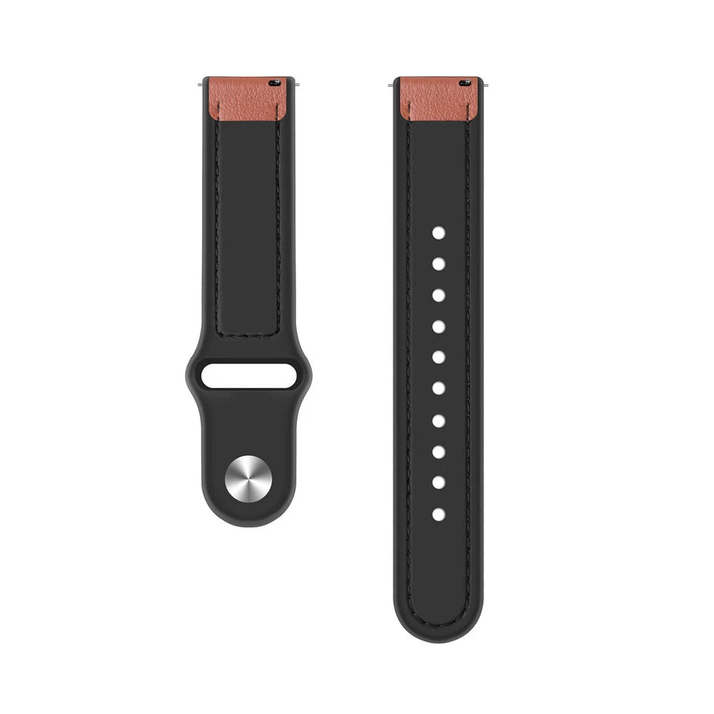 Watch Strap Hybrid Leather 22mm - Quick Release (Light Brown)