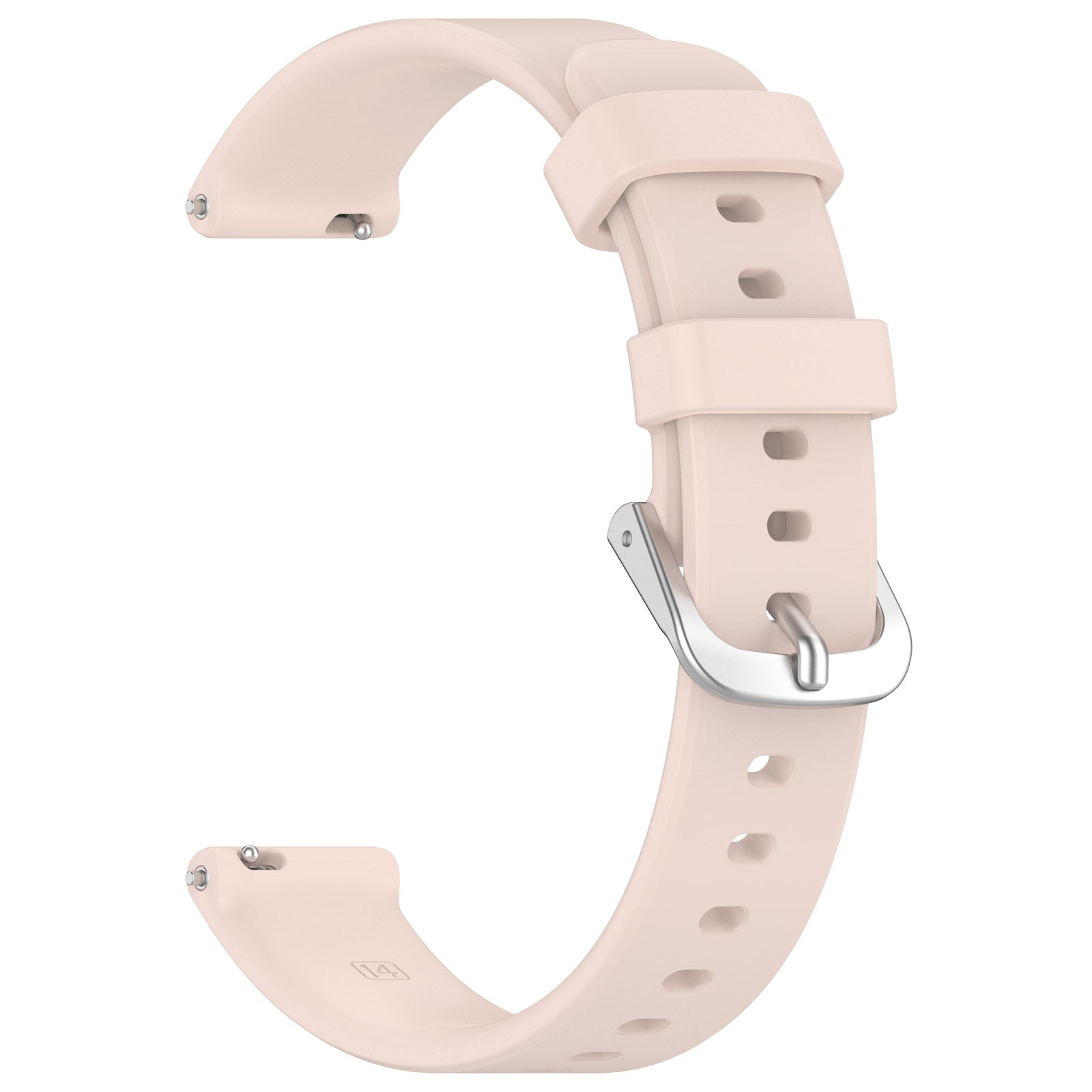Pebble Round 2 - 14mm Silicone Classic Strap (Light Pink)