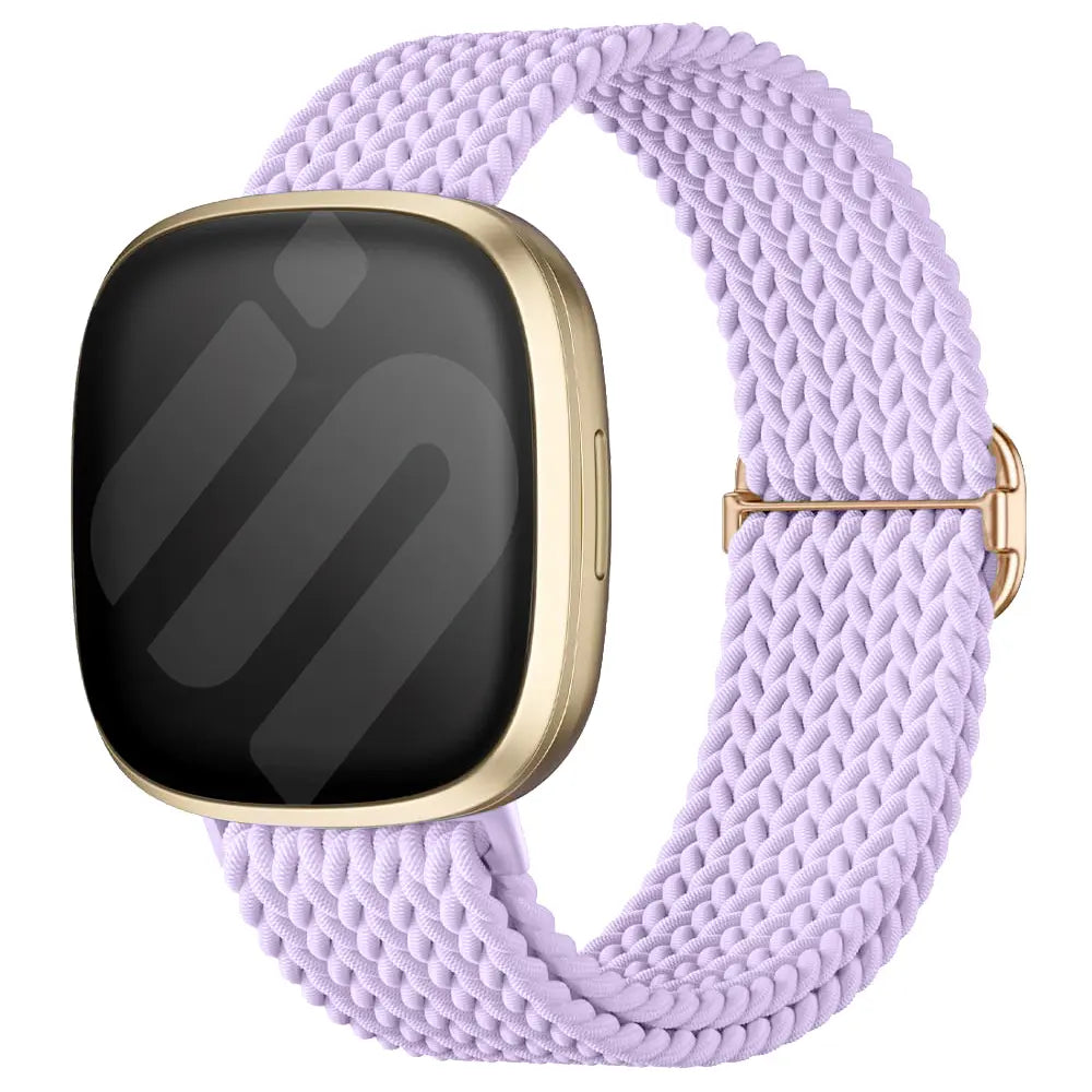 Fitbit Versa 3 Adjustable Woven Strap (Light Purple)