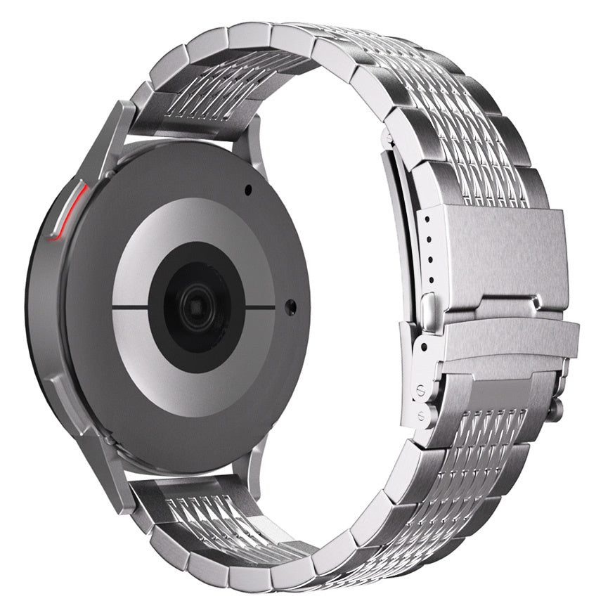 Garmin Vivoactive 4 Luxury Steel Link Strap (Silver)