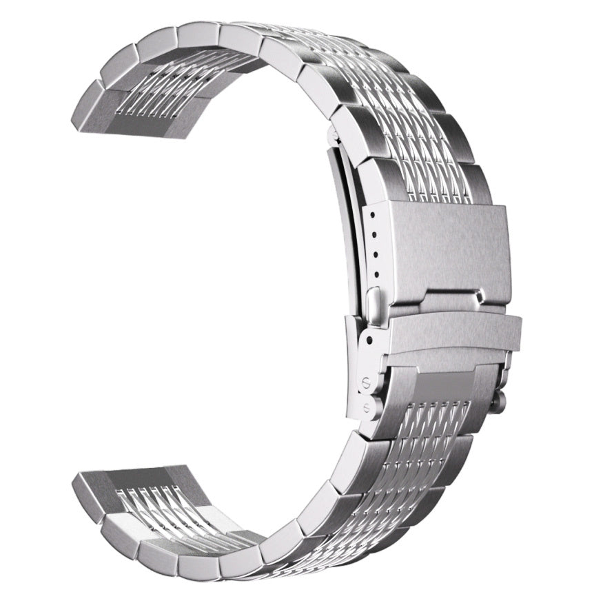 Garmin Vivoactive 4 Luxury Steel Link Strap (Silver)