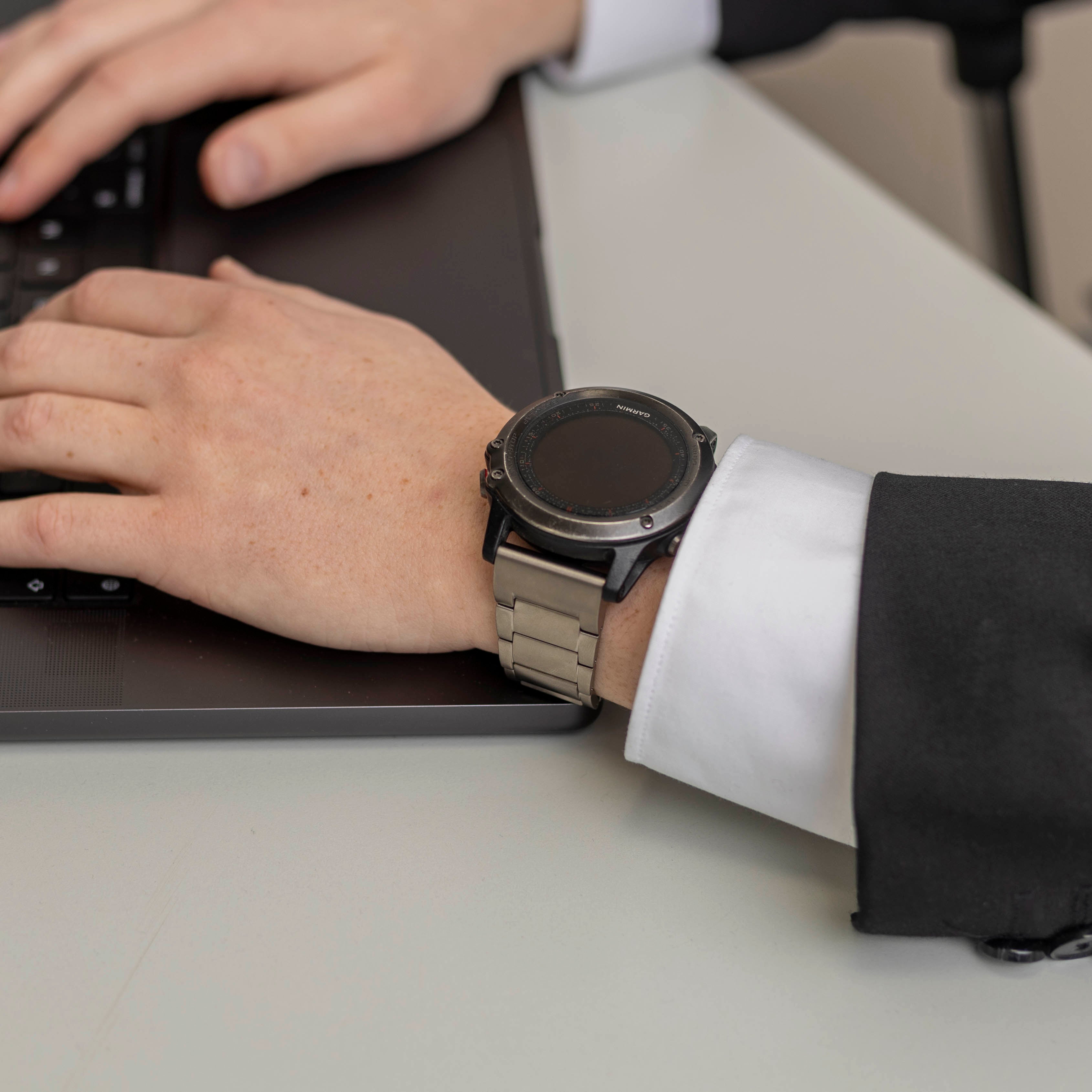 Garmin Enduro 1 / 2 / 3 Magnetic Titanium Strap (Silver)