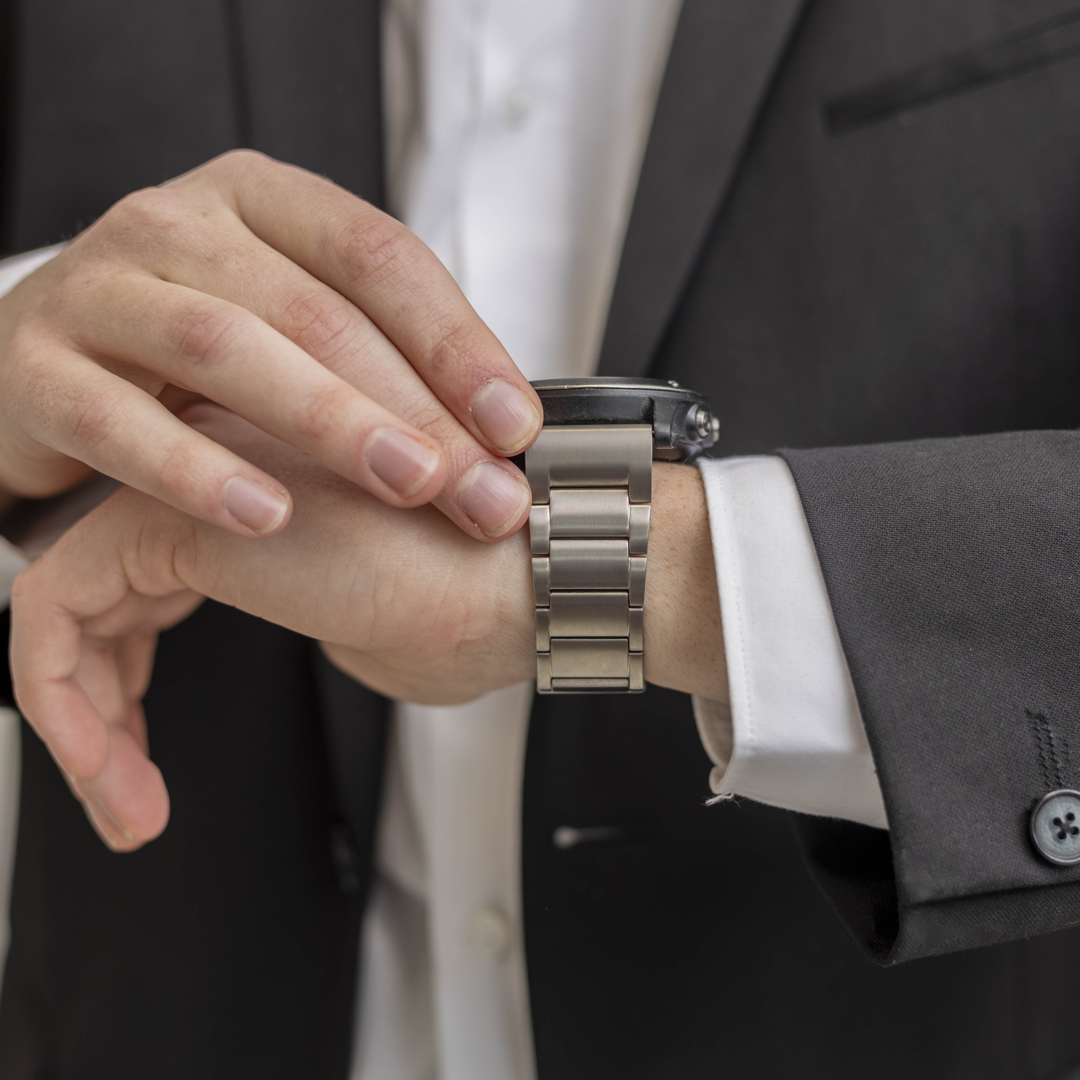 Garmin Enduro 1 / 2 / 3 Magnetic Titanium Strap (Silver)