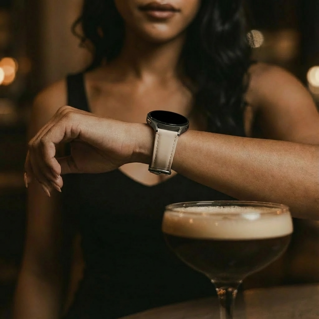 Withings ScanWatch 2 - 42mm Slimfit Leather Strap (Milk Tea)