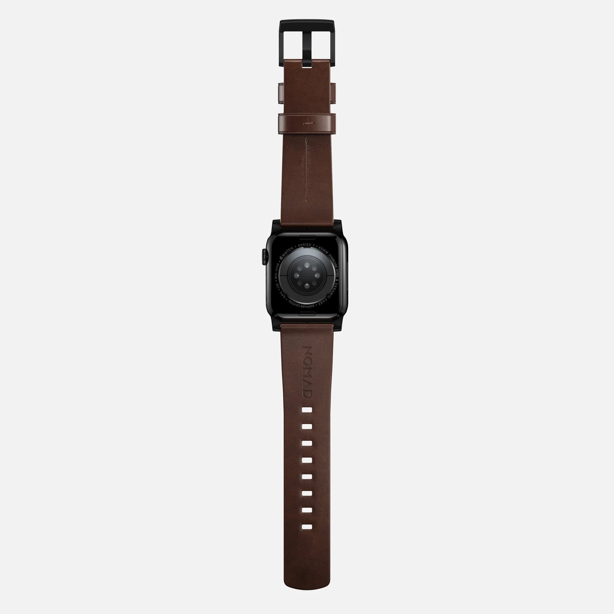 Nomad Modern Apple Watch Leather Strap (Brown/Black)