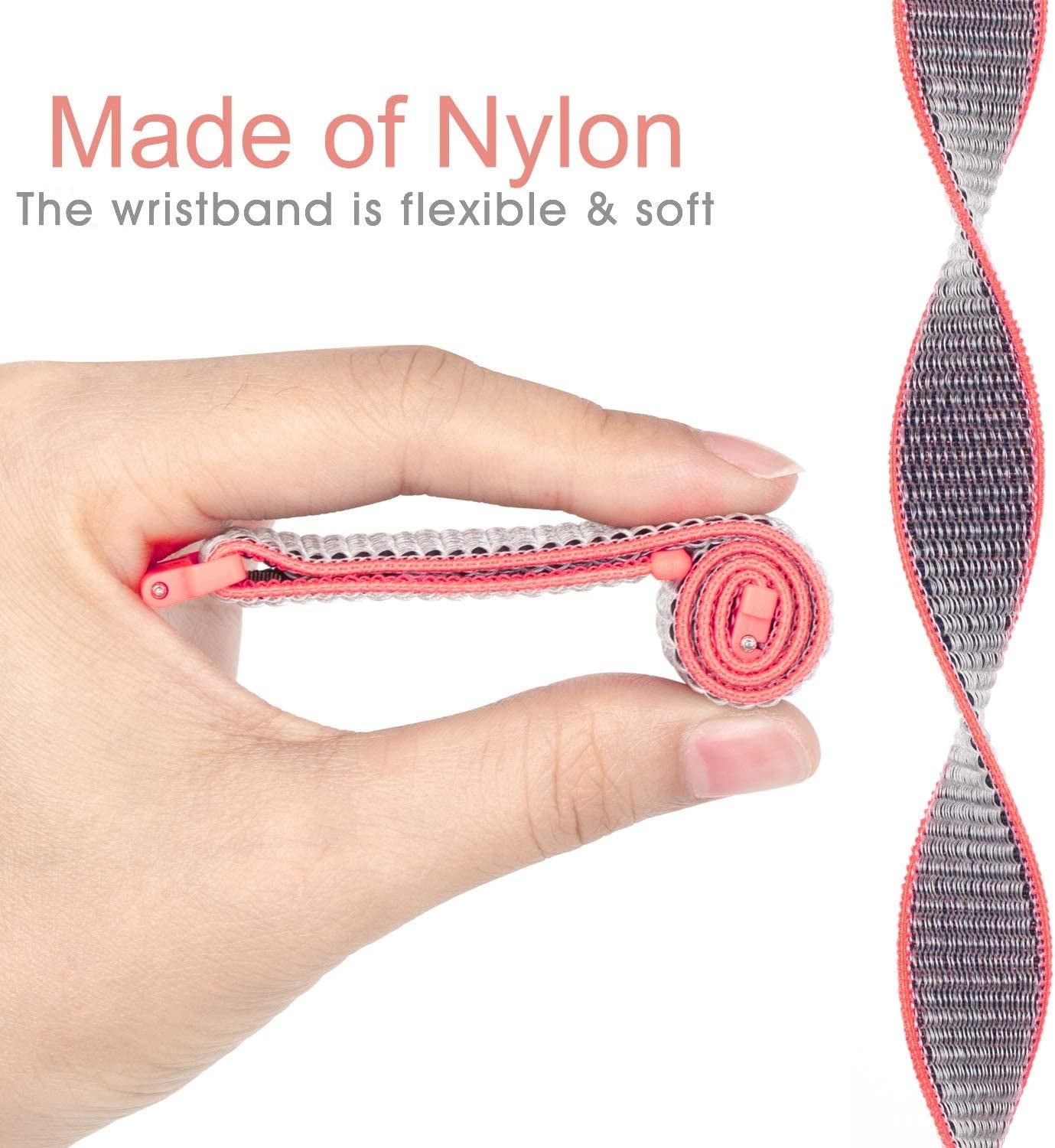 Garmin Venu 4 - 41mm Nylon Strap (Bright Powder)