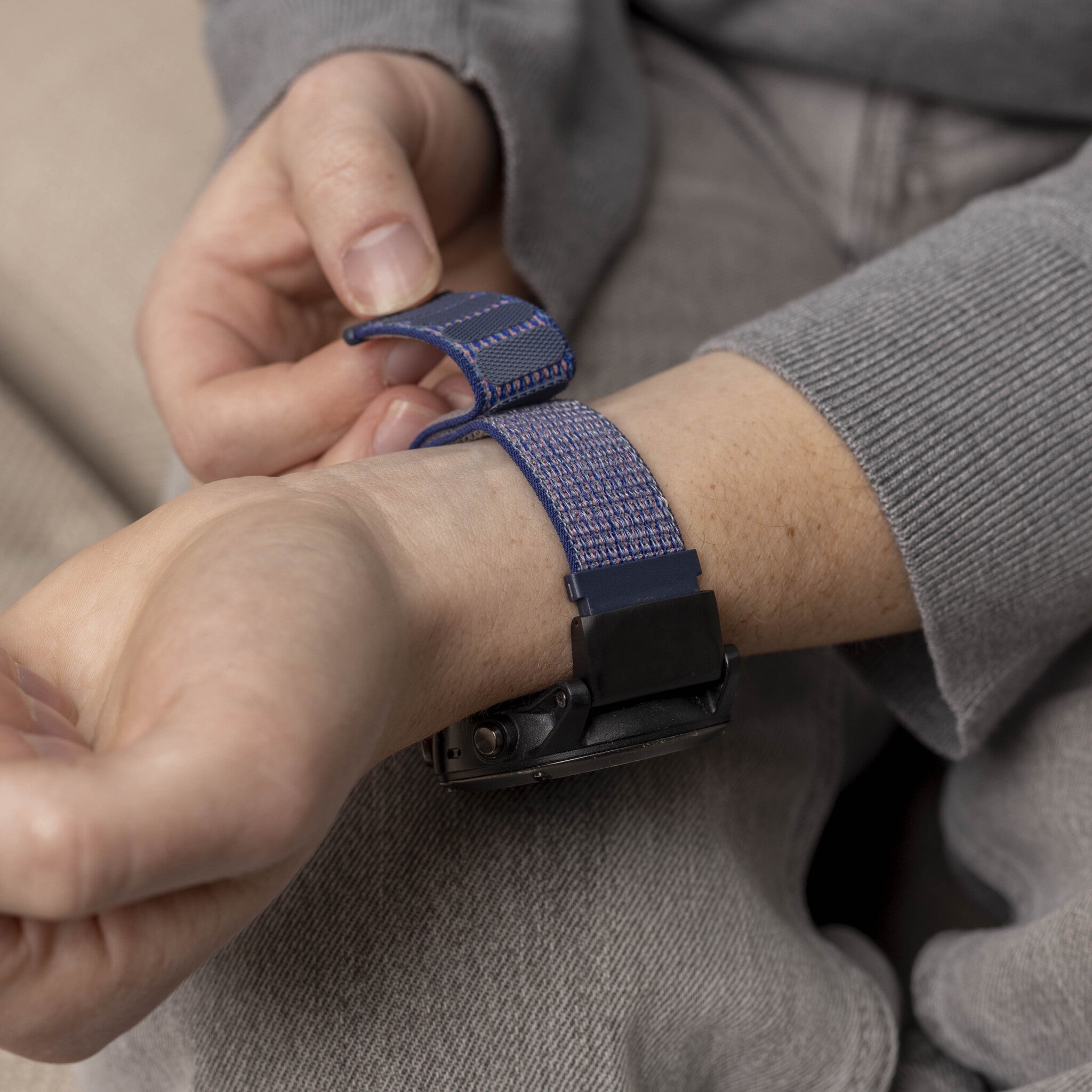 Garmin Approach S62 Nylon Strap (Blue)