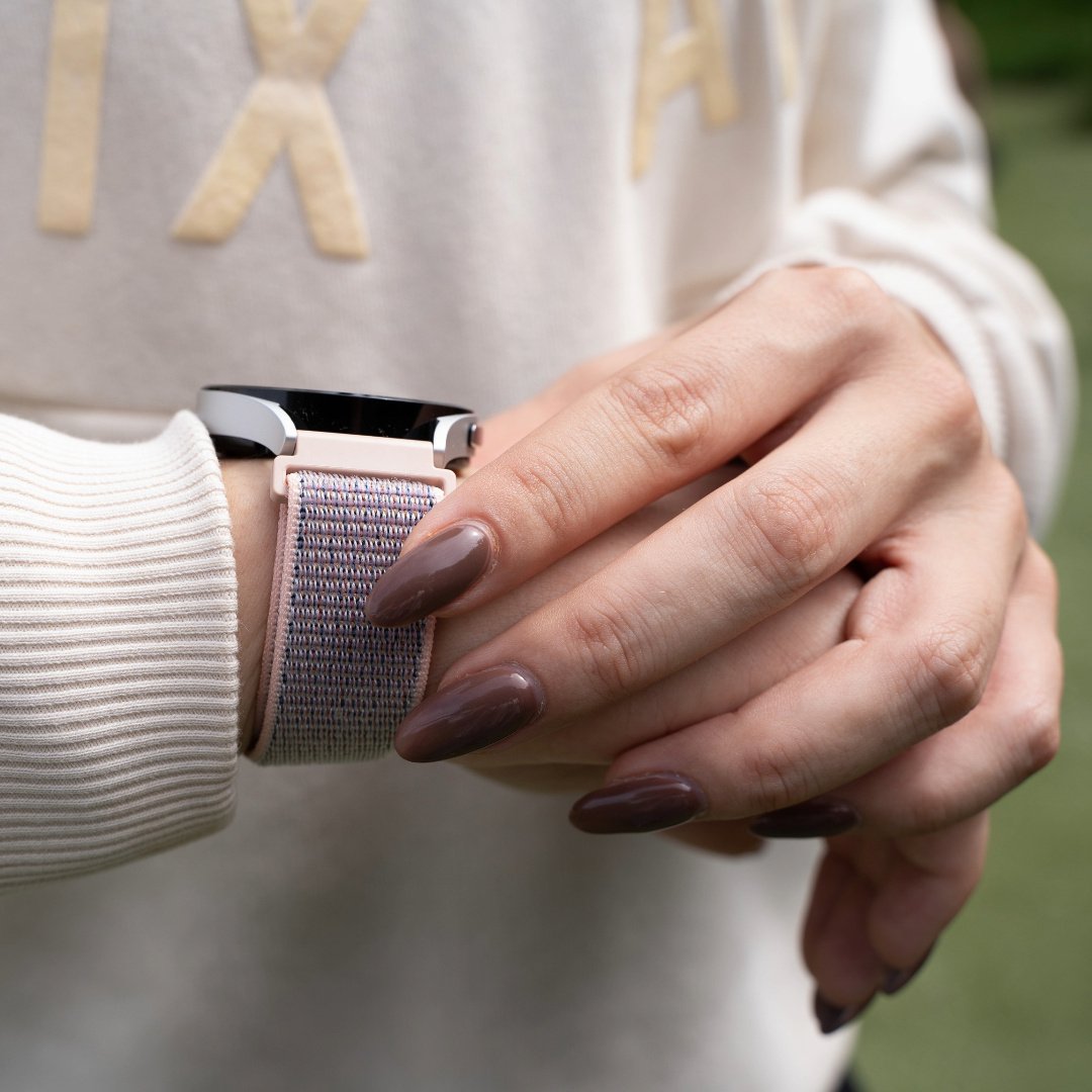 Redmi Watch 5 Active Nylon Strap (Grey/Pink)