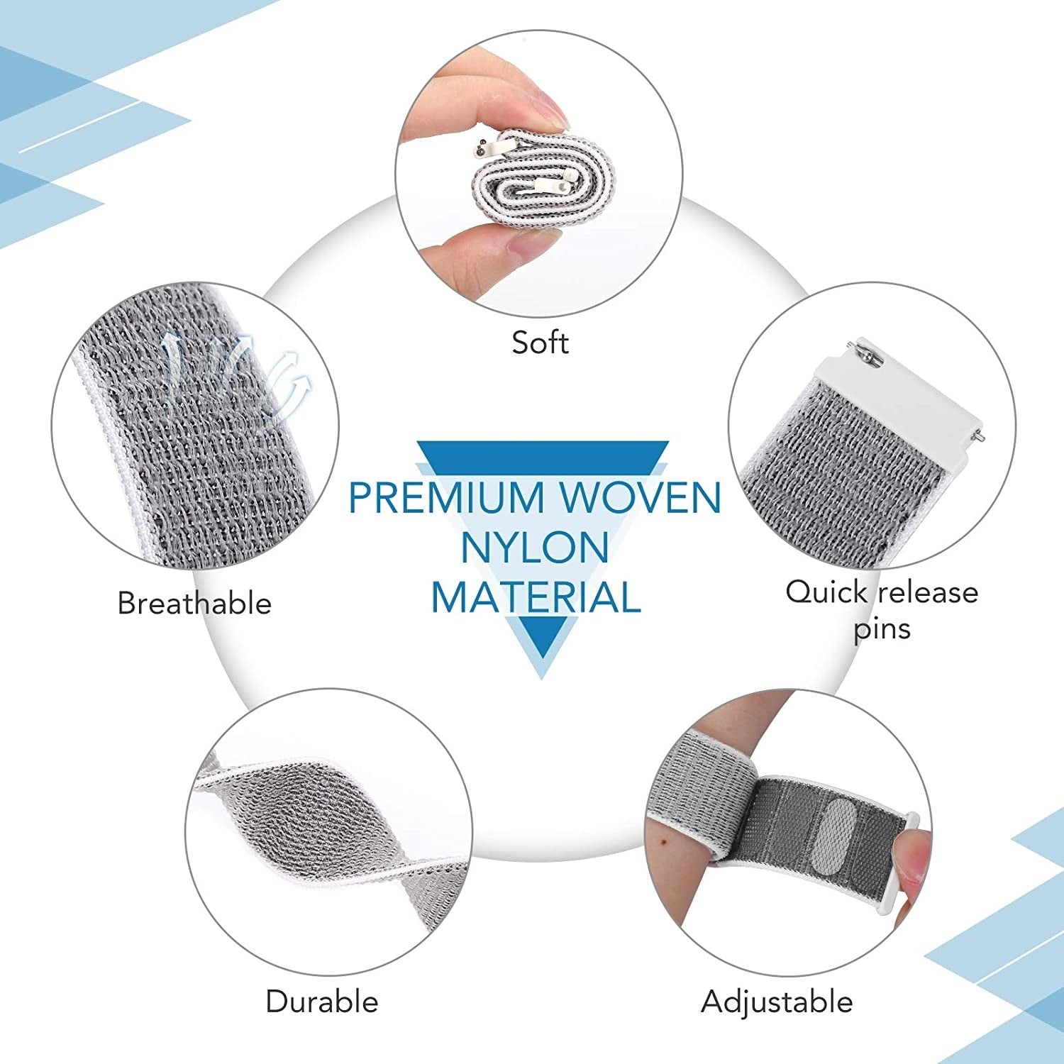 Coros Pace 2 Nylon Strap (Seashell)