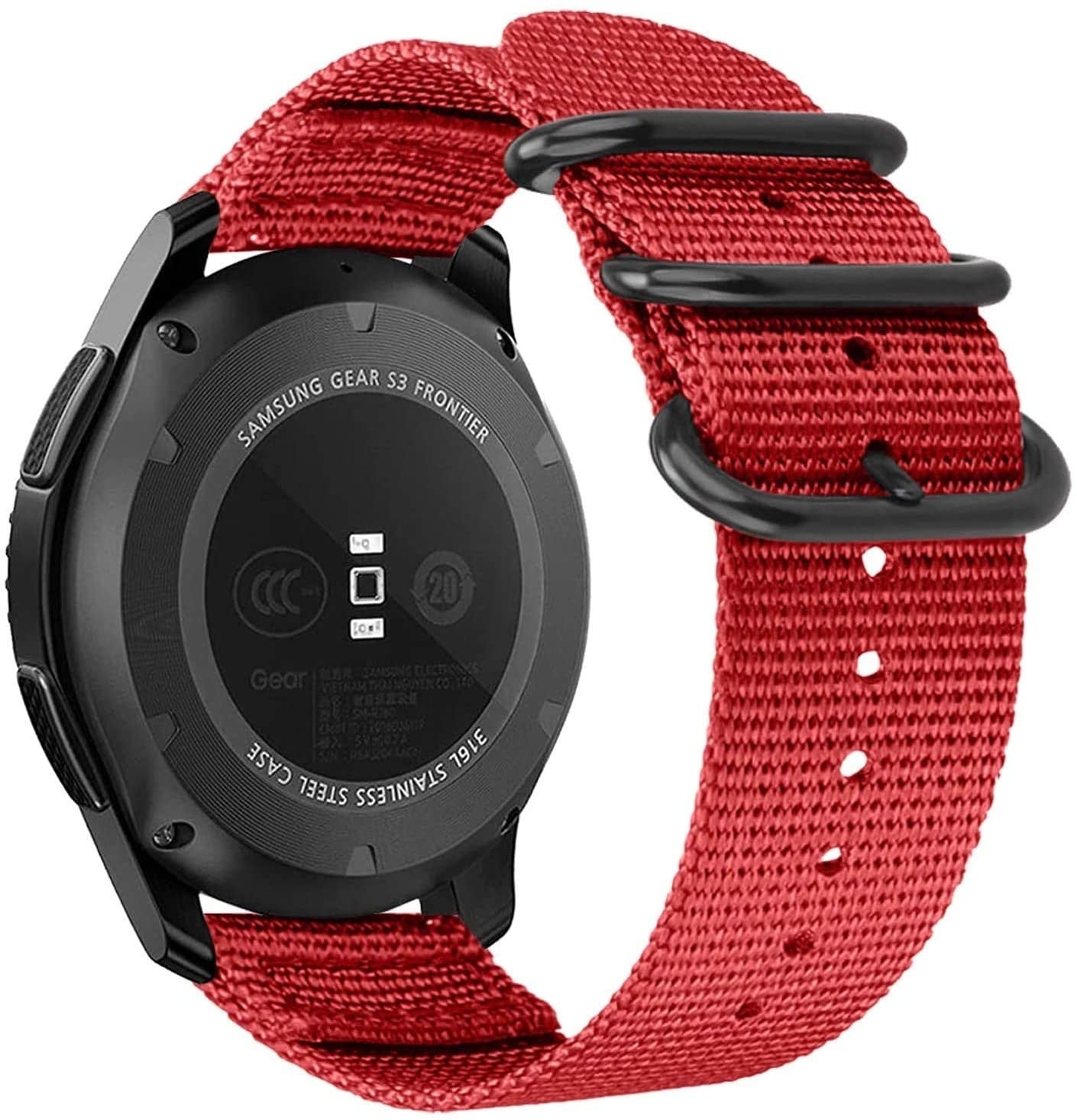 Suunto Race 2 Nylon Buckle Strap (Red)