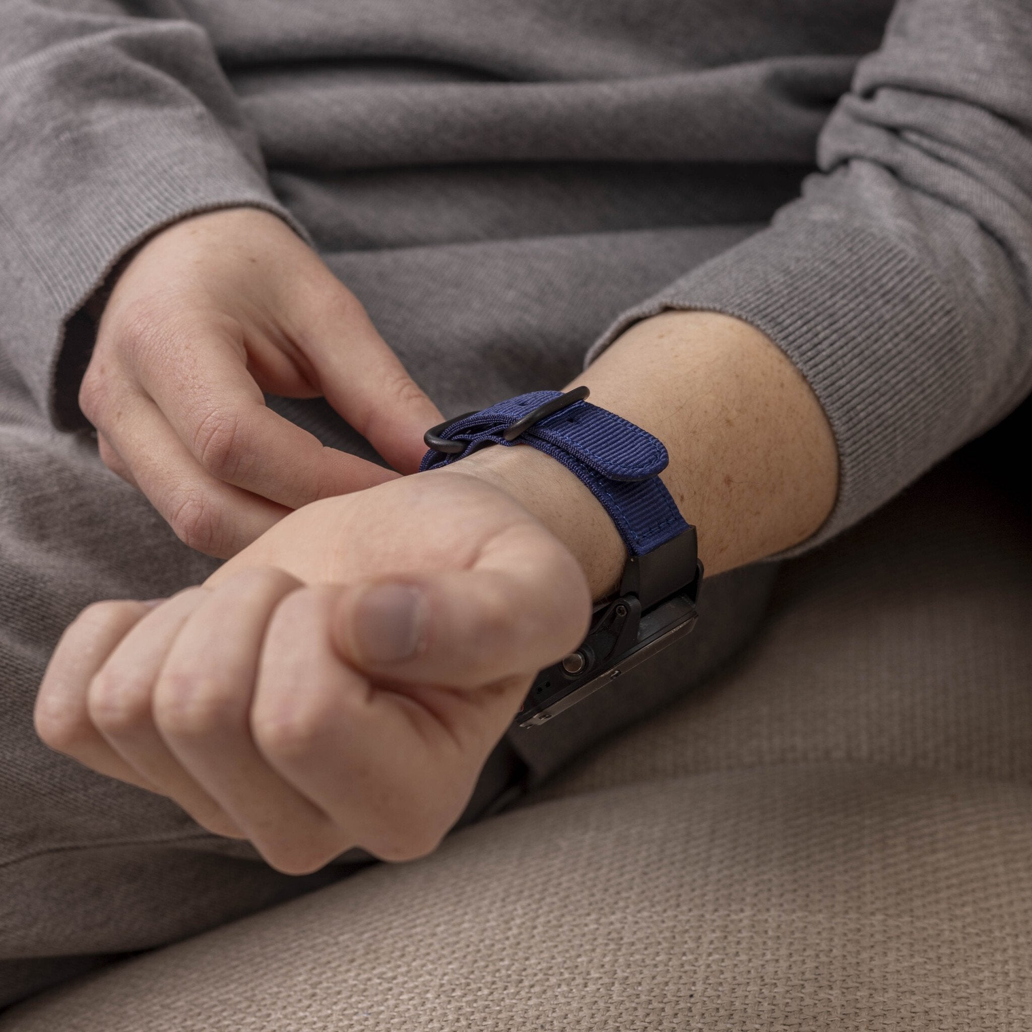 Garmin Descent MK3i - 51mm Nylon Strap with Buckle (Blue)