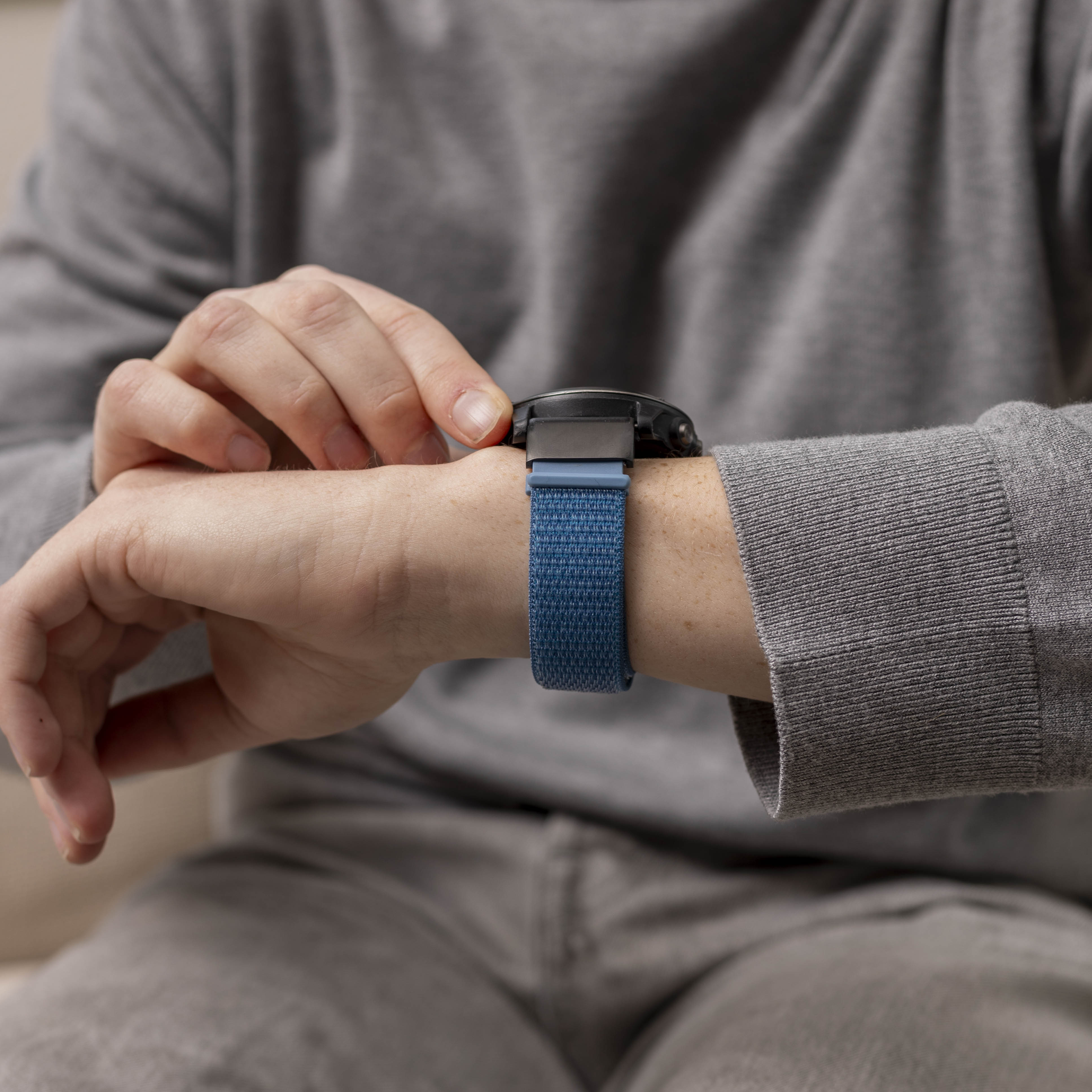 Garmin Instinct 3 - 50mm Nylon Strap (Light Blue)