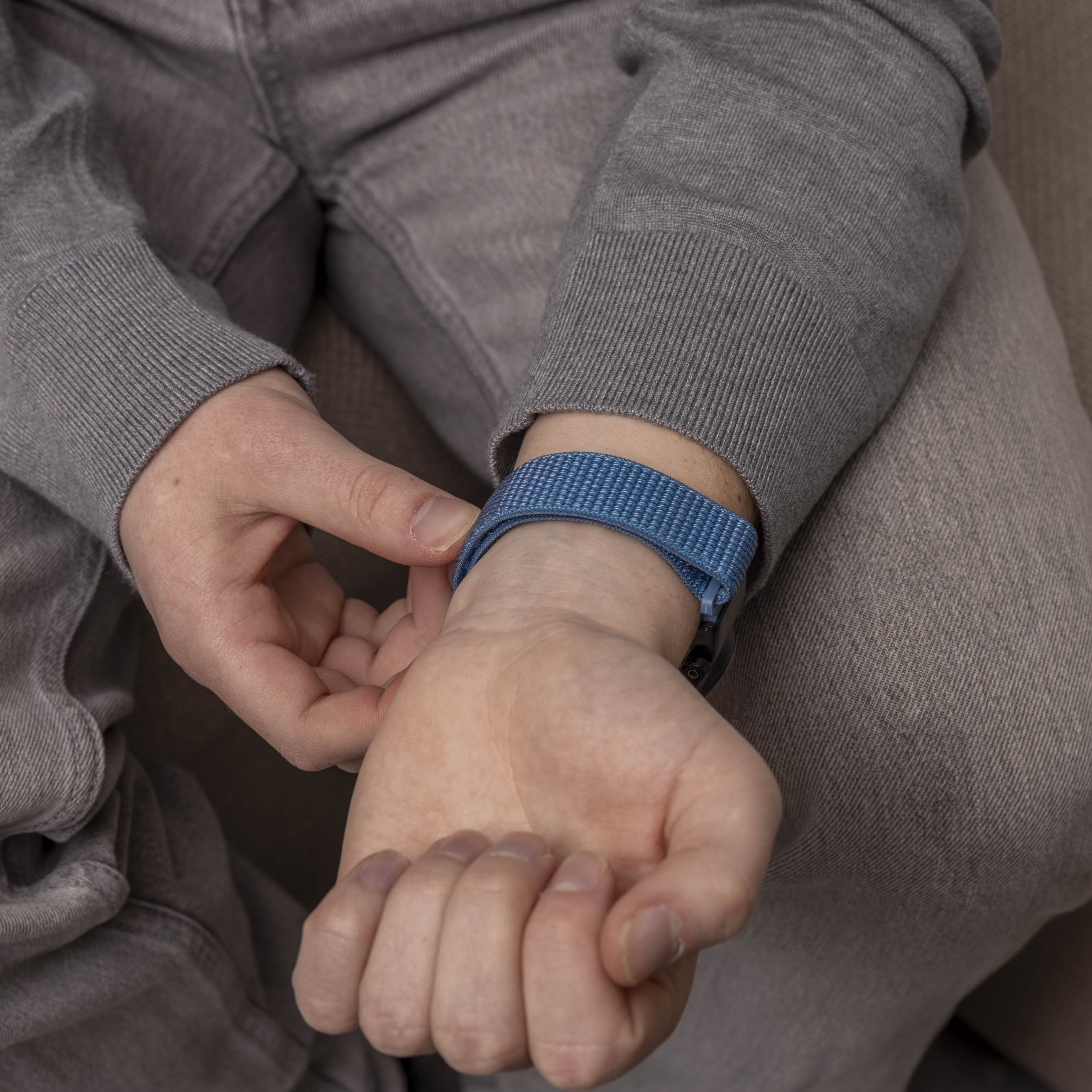 Garmin Fenix 5x/6x Nylon Strap (Light Blue)