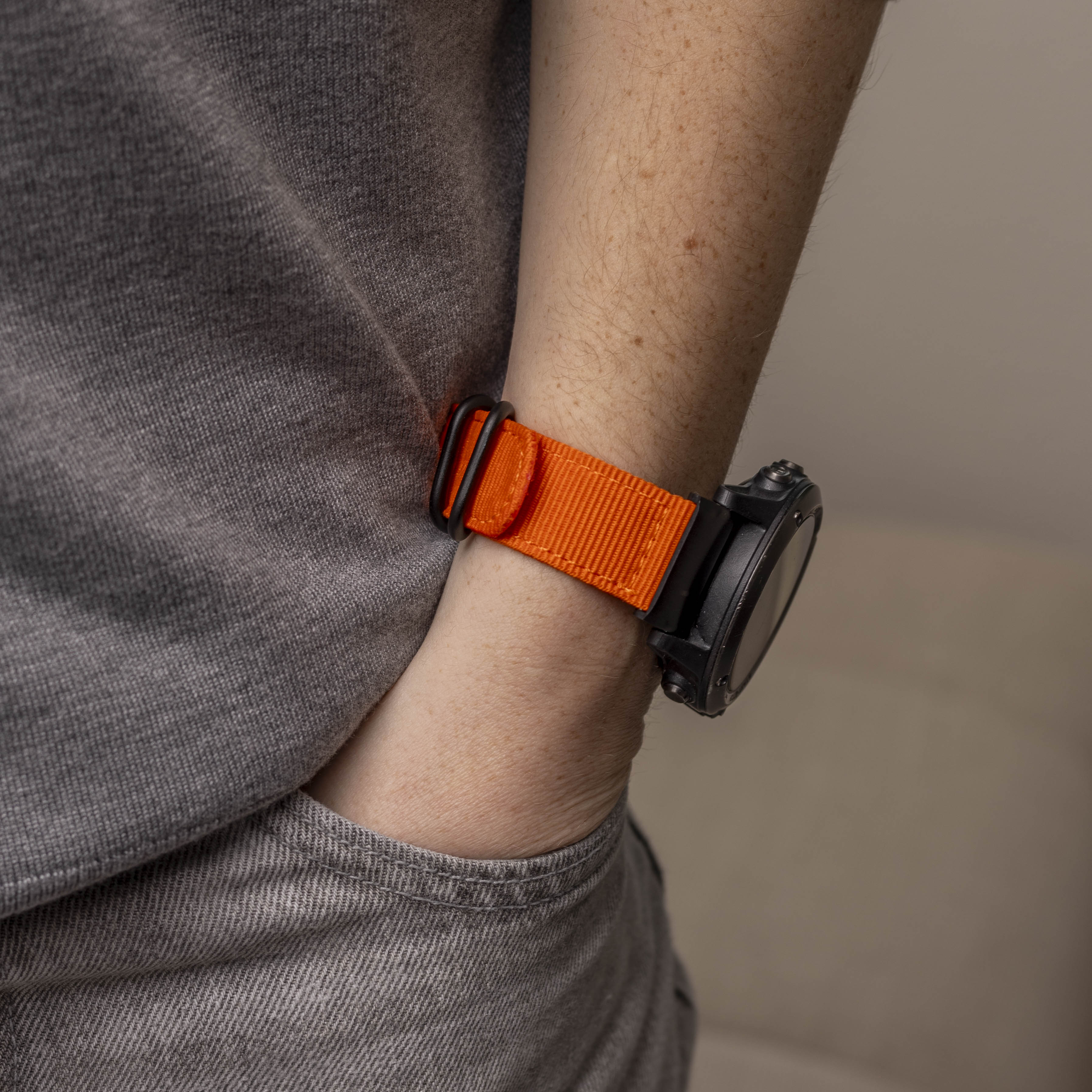 Garmin Enduro 1 / 2 / 3 Nylon Buckle Strap (Orange)