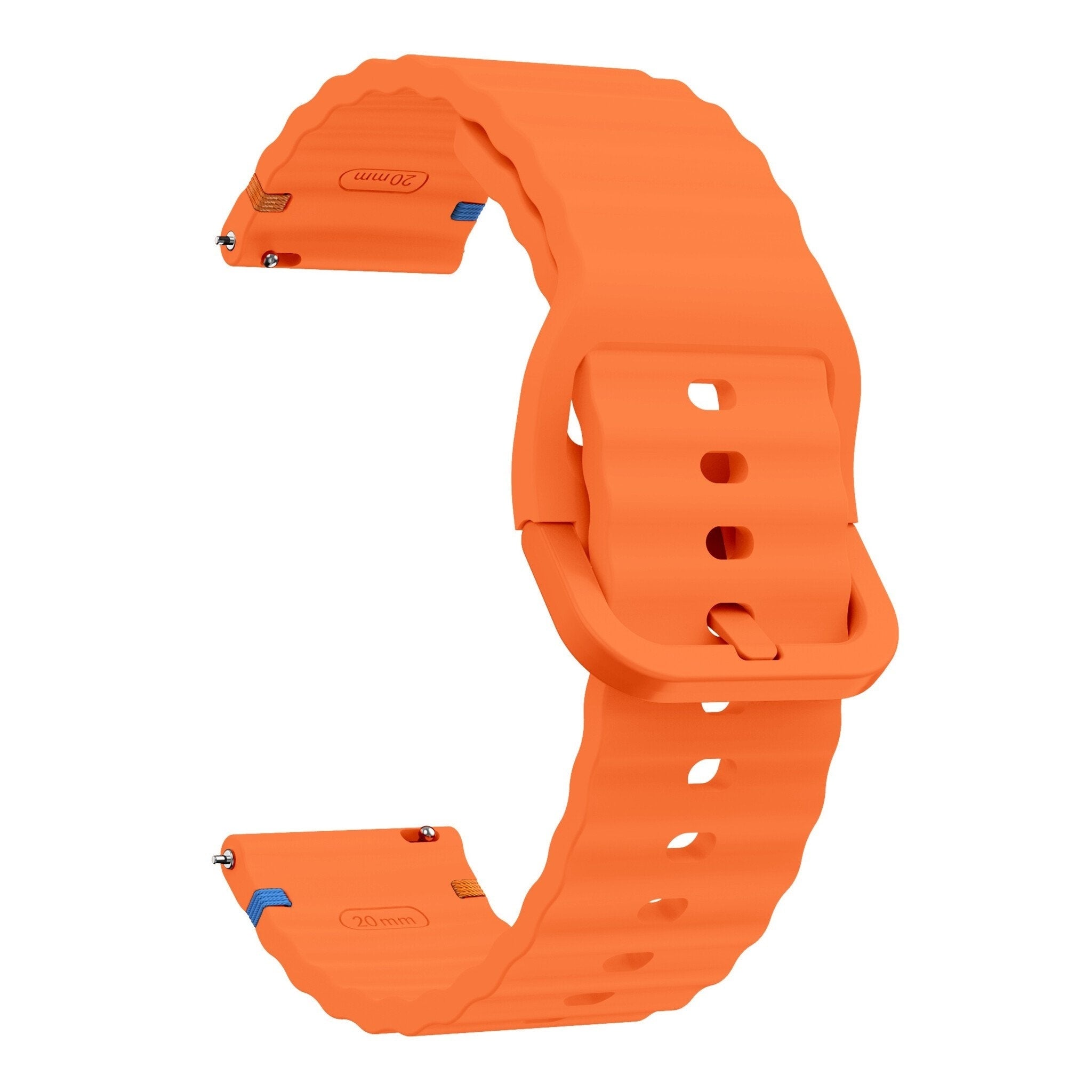 Coros Pace 2 Wave Silicone Strap (Orange)
