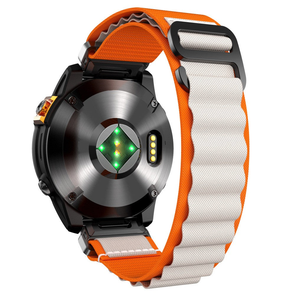 Garmin Quatix 8 Pro - 47mm Alpine Nylon Strap (Orange/Beige)