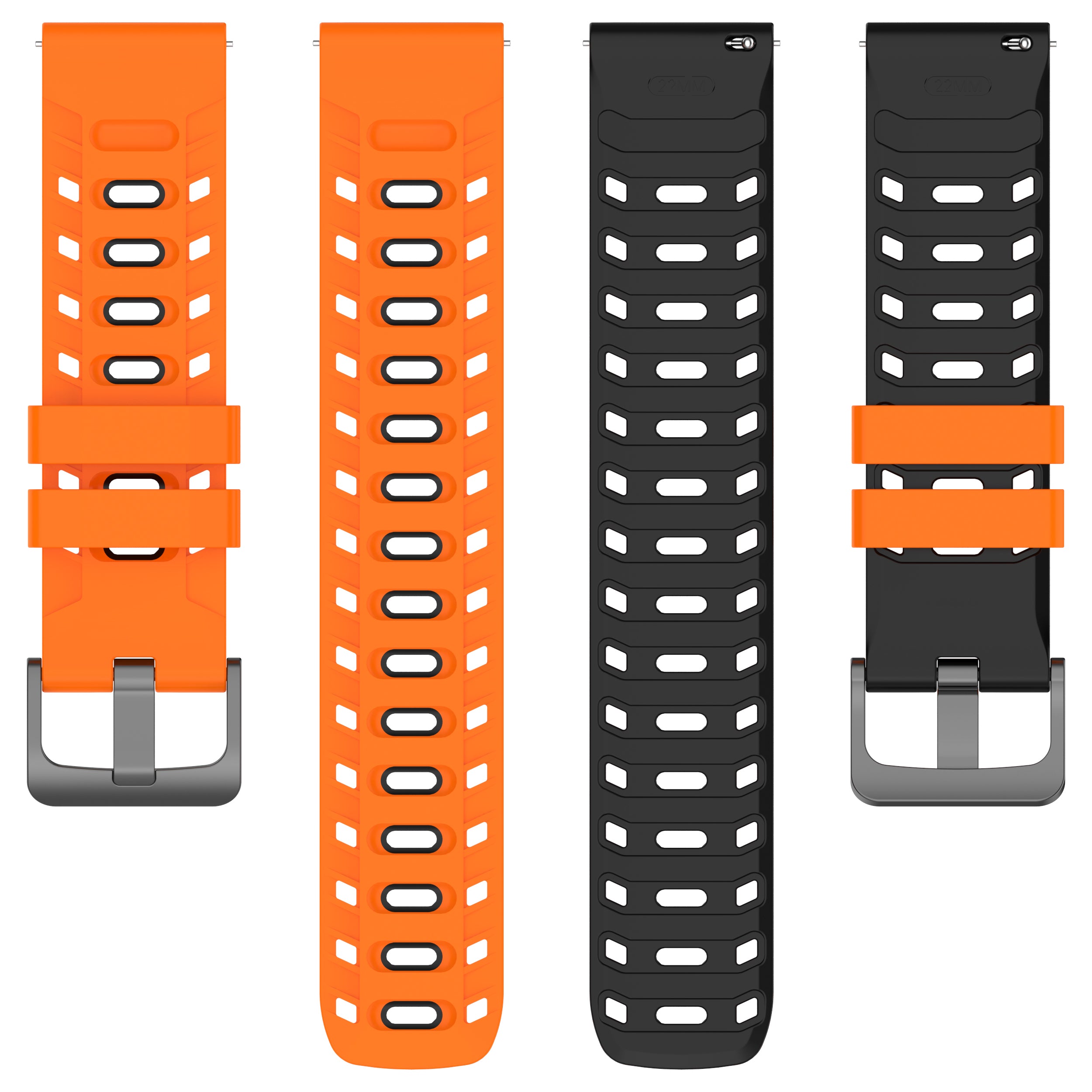 Suunto 9 Peak Mecha Sport Strap (Orange/Black)