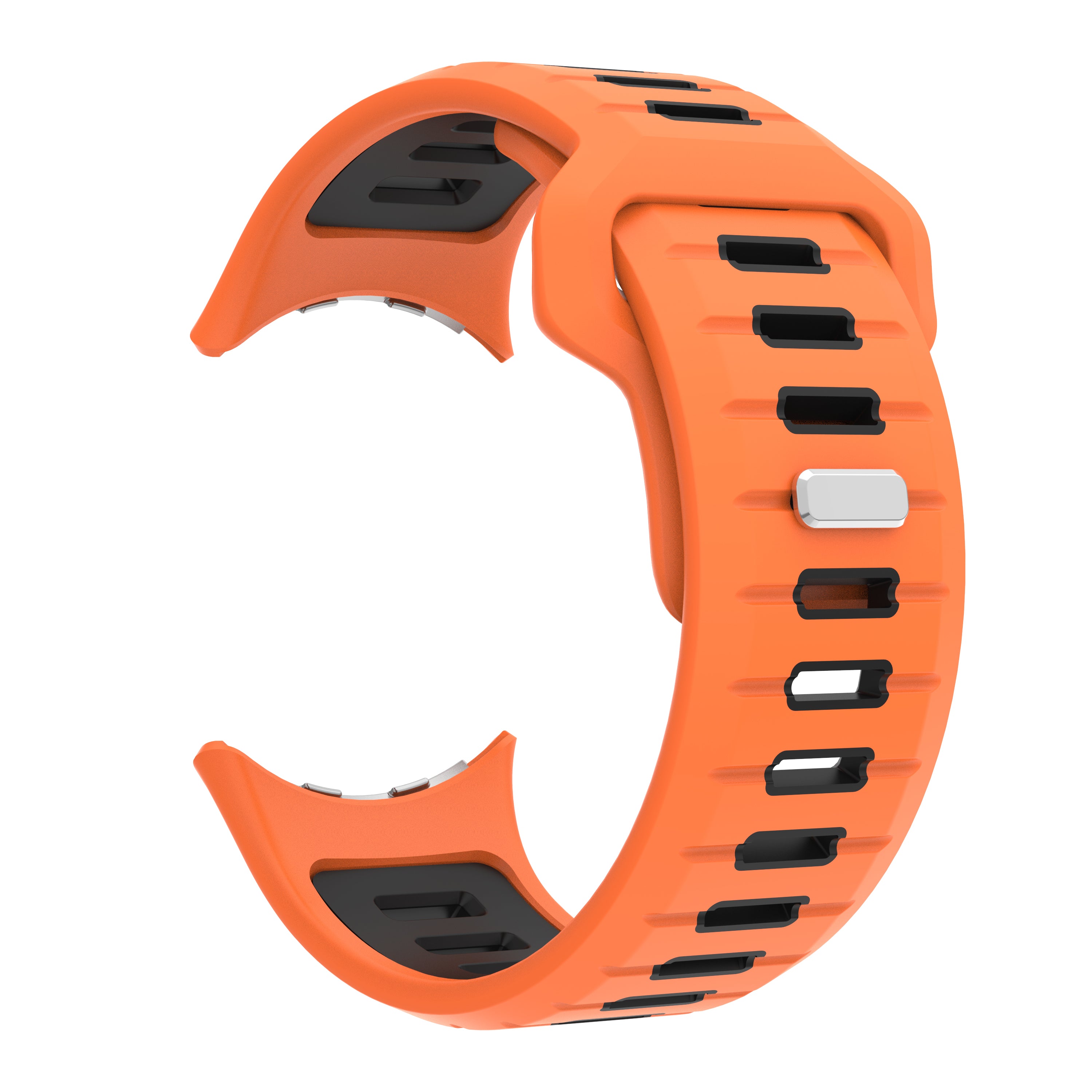 Google Pixel Watch 4 - 45mm Sport Duo Strap (Orange/Black)