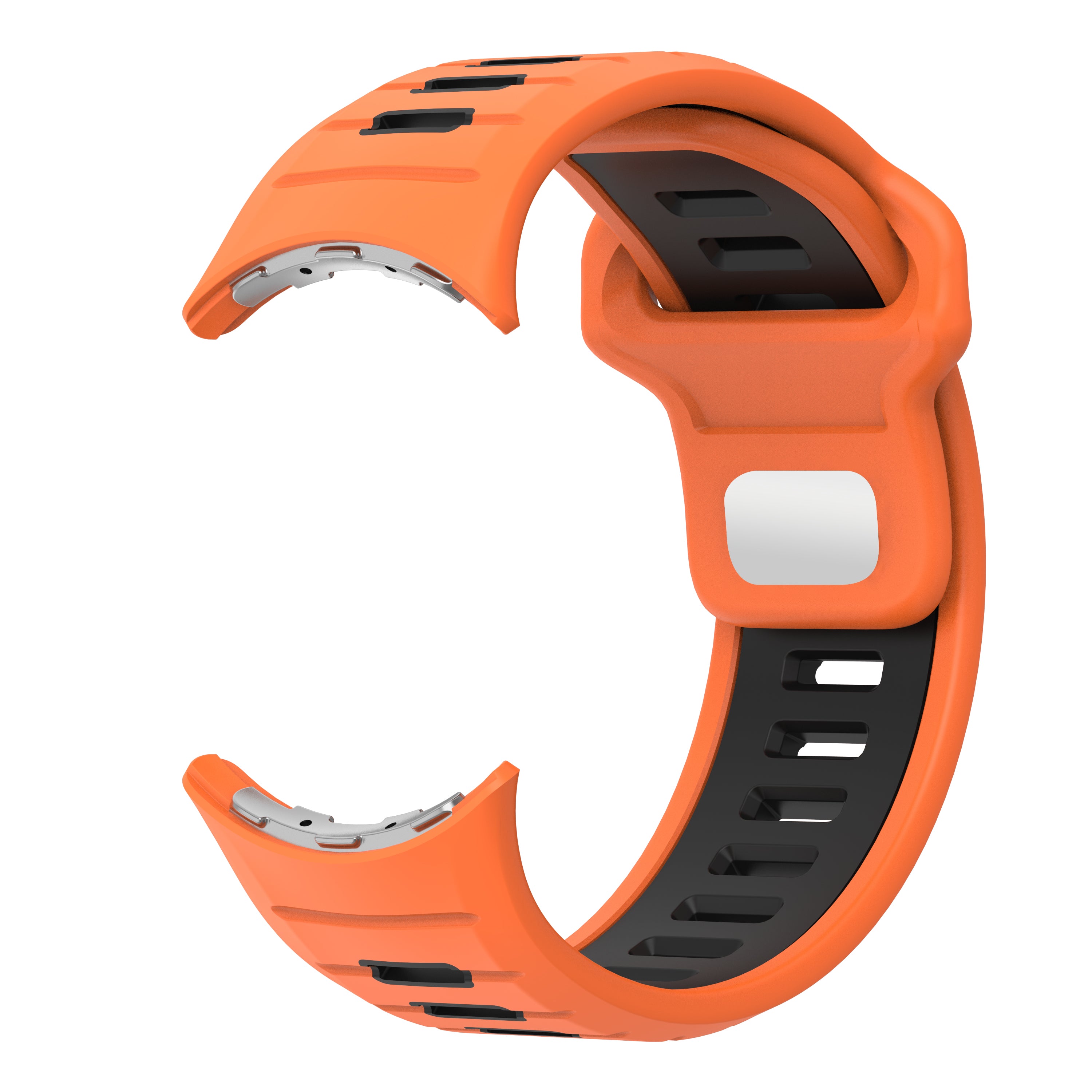 Google Pixel Watch 4 - 45mm Sport Duo Strap (Orange/Black)