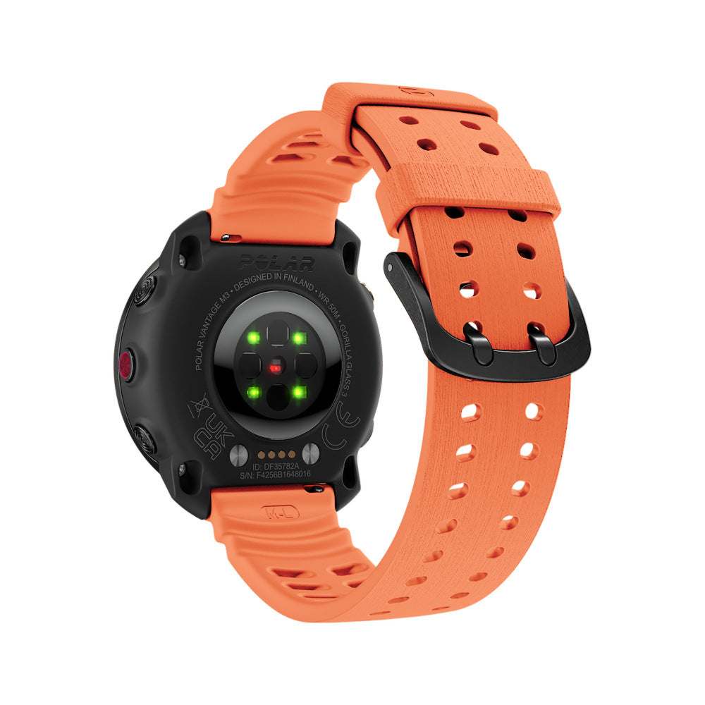 Polar Grit X Pro Silicone Grain Strap (Orange)