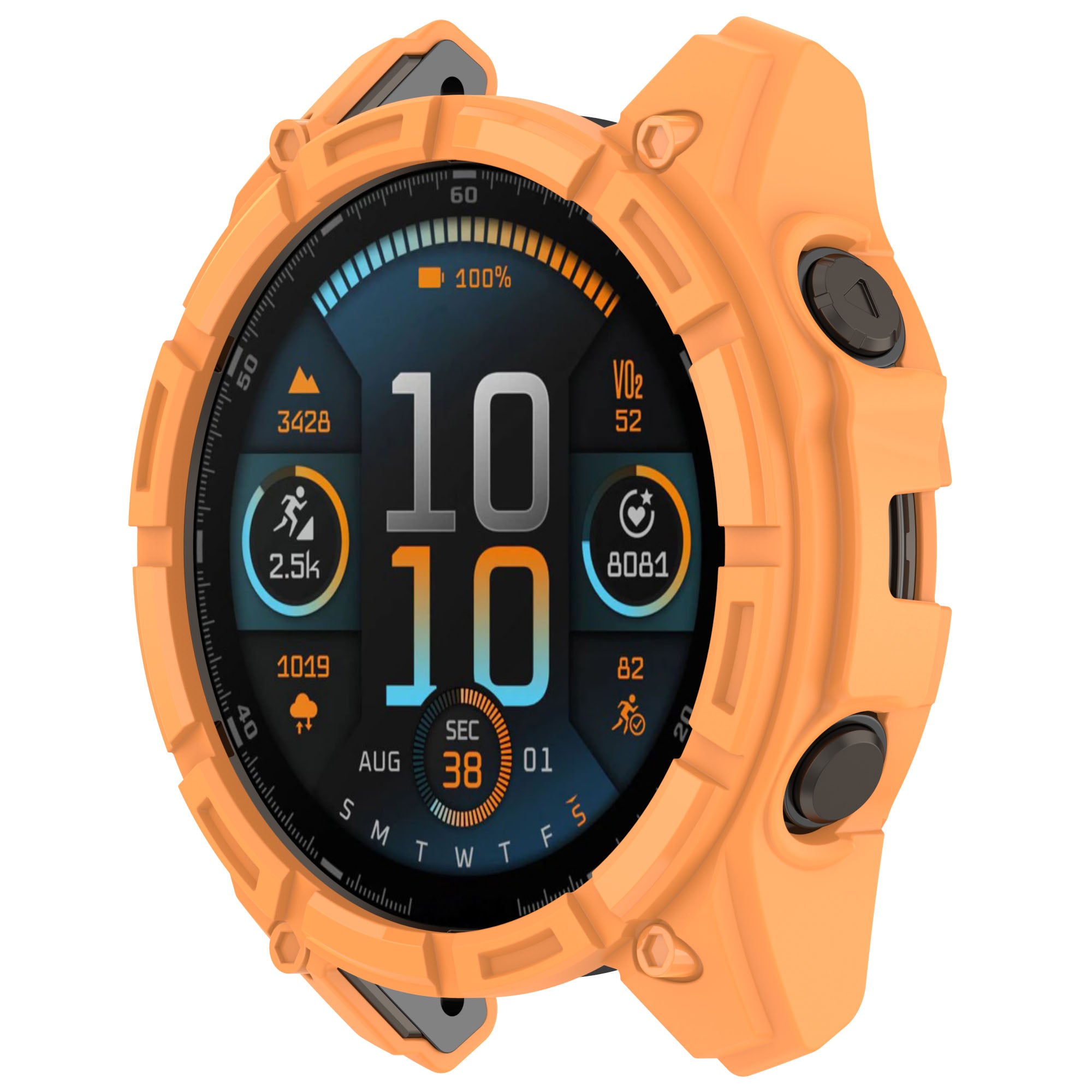 Garmin Quatix 8 - 51mm Rugged TPU Case (Orange)