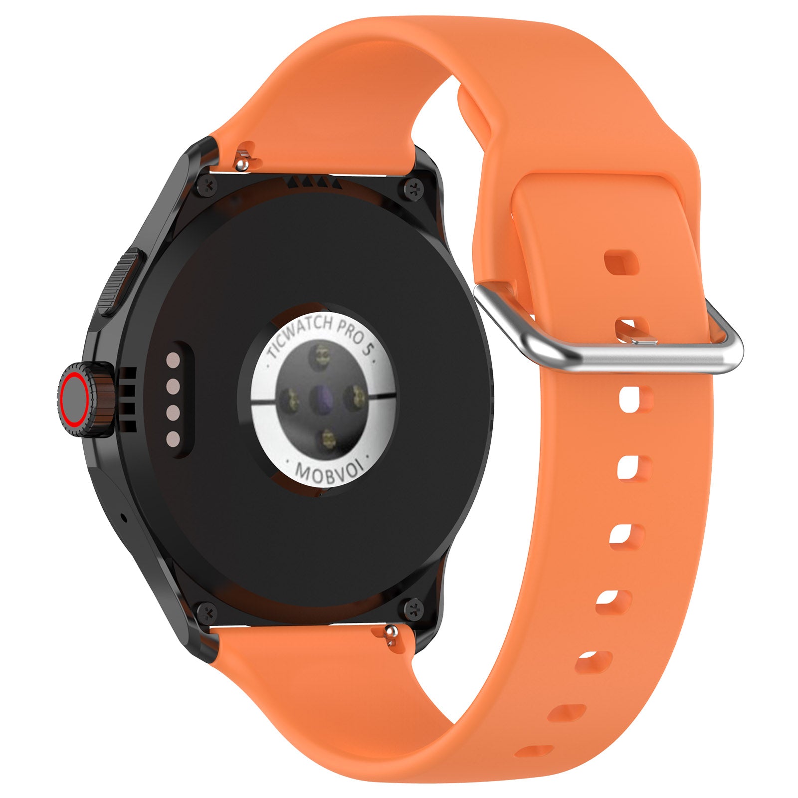 TicWatch Pro 5 Enduro Silicone Buckle Strap (Orange)