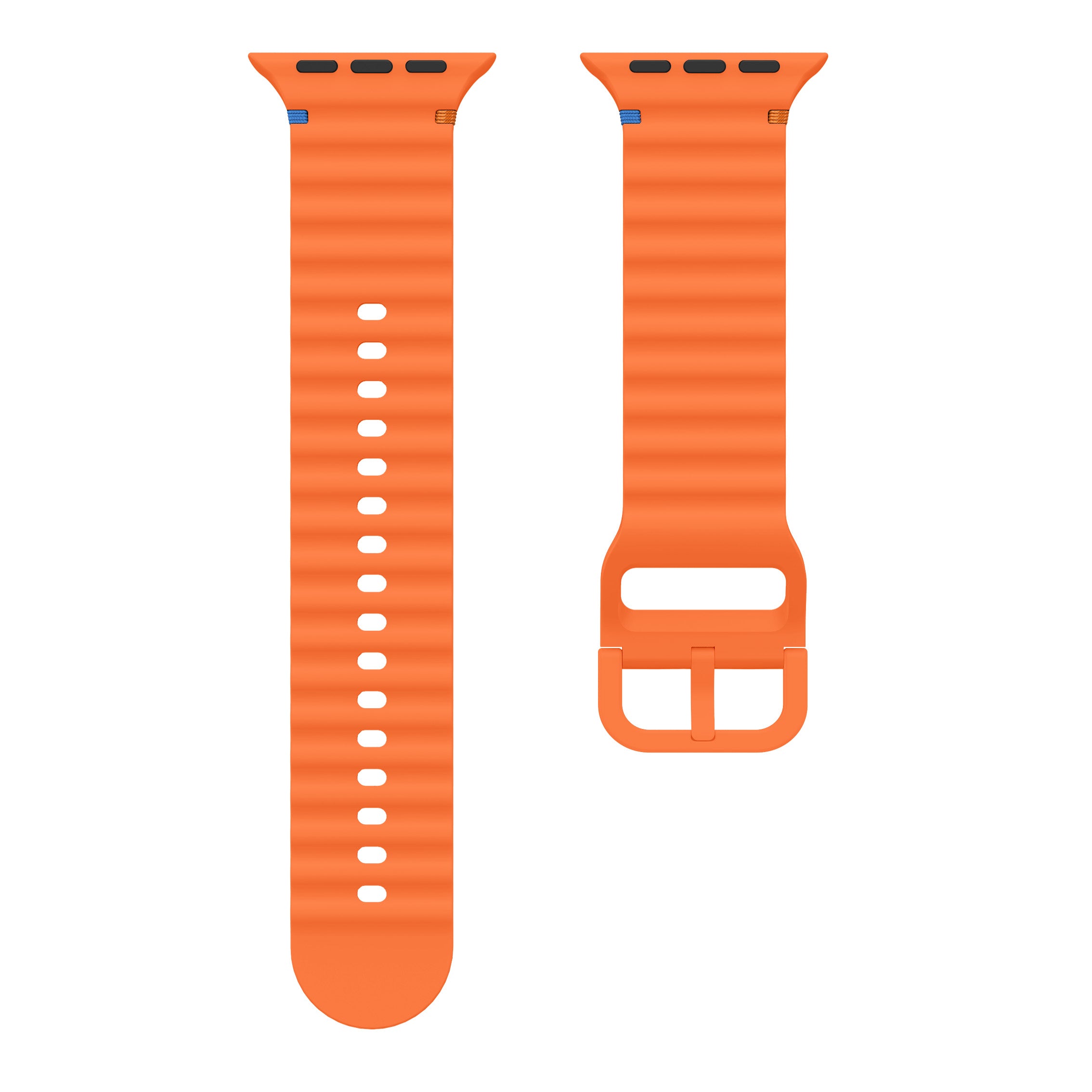 Apple Watch Wave Silicone Strap (Orange)