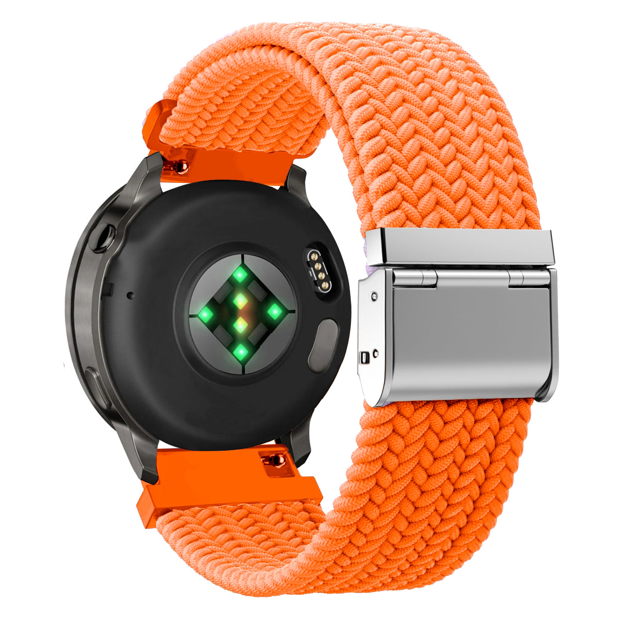Bandz Garmin Forerunner 255 Woven Nylon Strap (Orange)