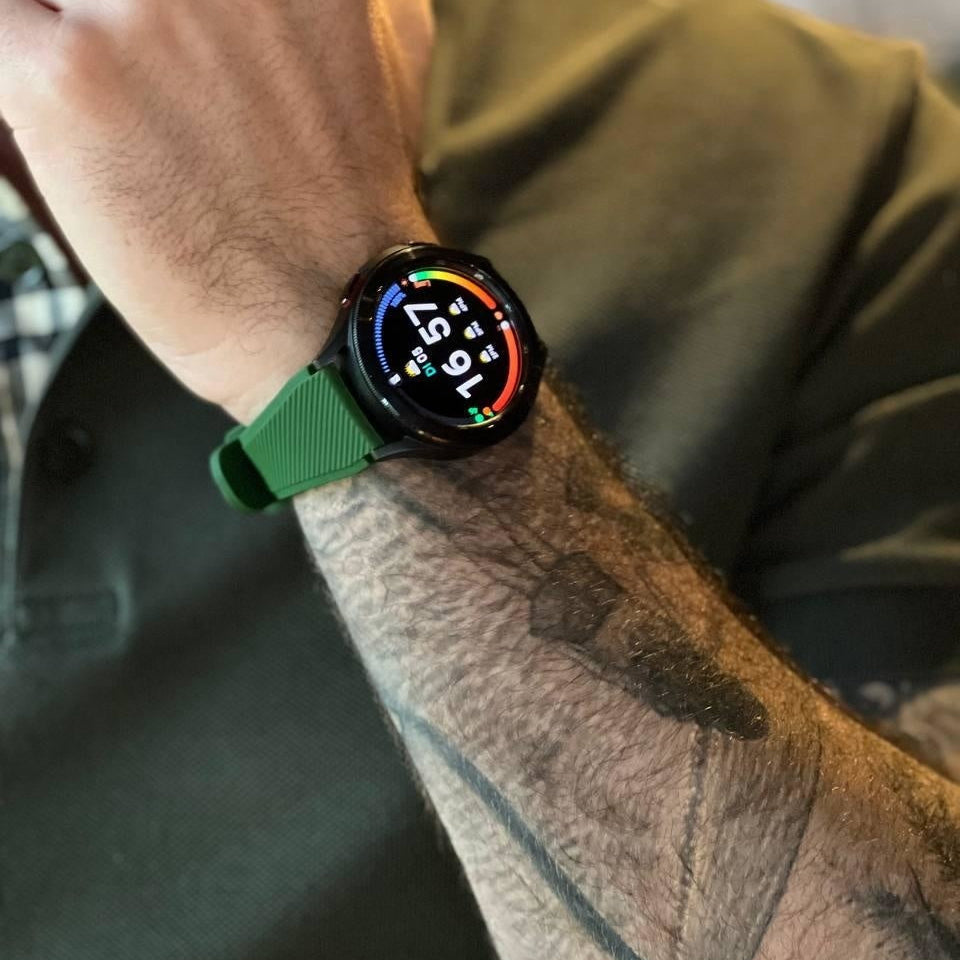 Samsung Galaxy Watch 5 Pro Silicone Strap with Buckle (Army Green)