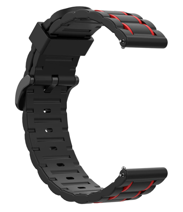 Coros Apex 2 Sport Buckle Strap (Black/Red)