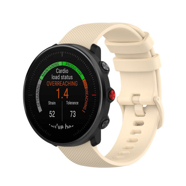 Polar Grit X2 Pro Premium Silicone Strap (Beige)