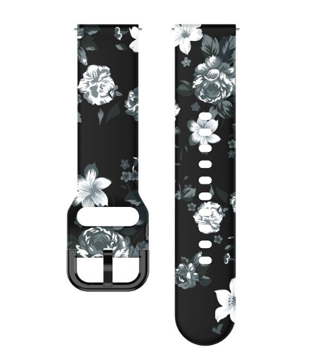 Grey Flower Amazfit Bip U (Pro) Strap