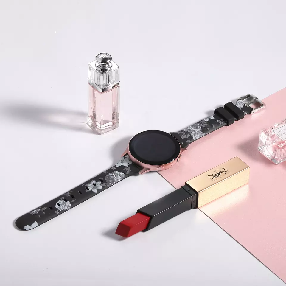 Grey Flower Amazfit Active Strap