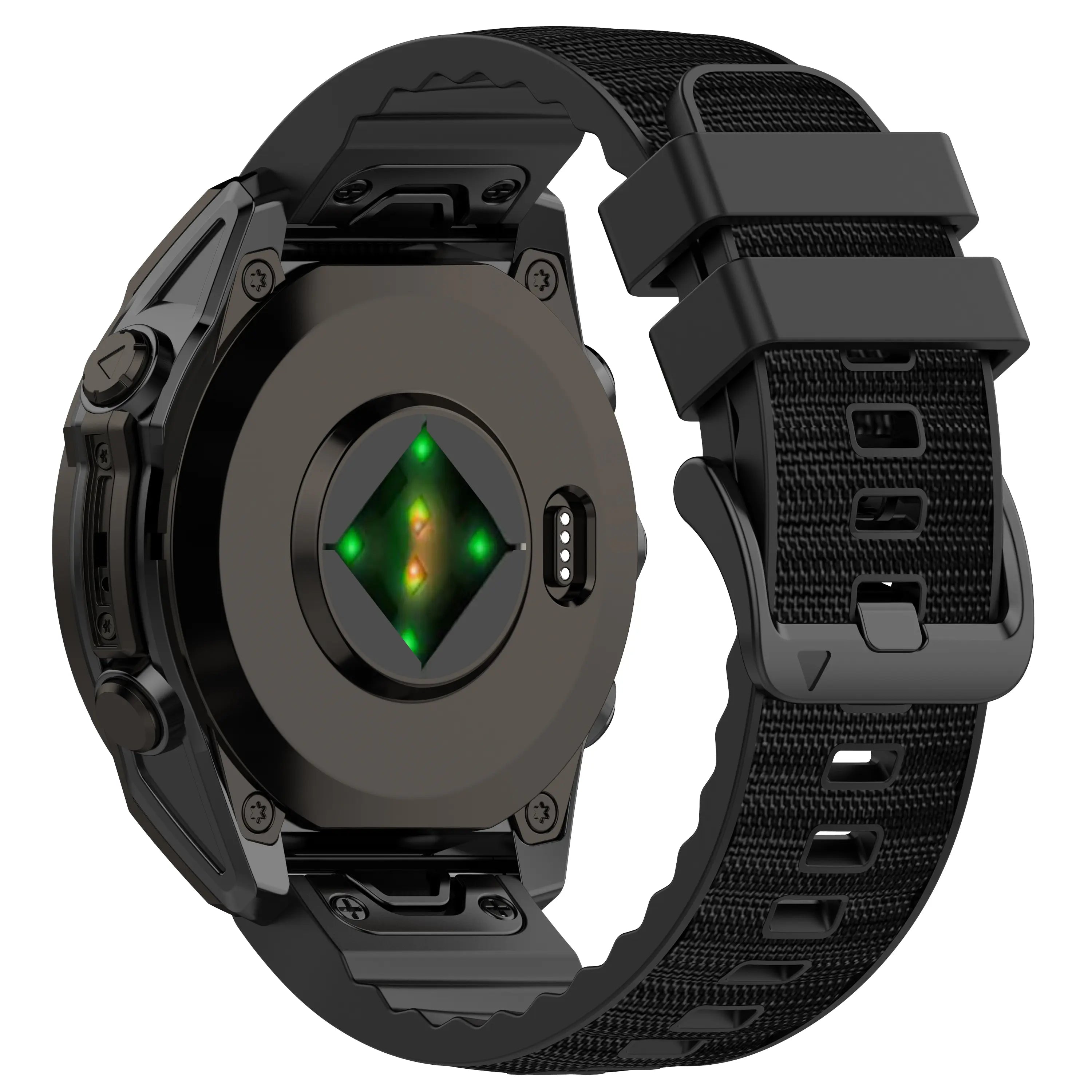 Garmin Quatix 8 Pro - 47mm Hybrid Nylon Strap (Black)