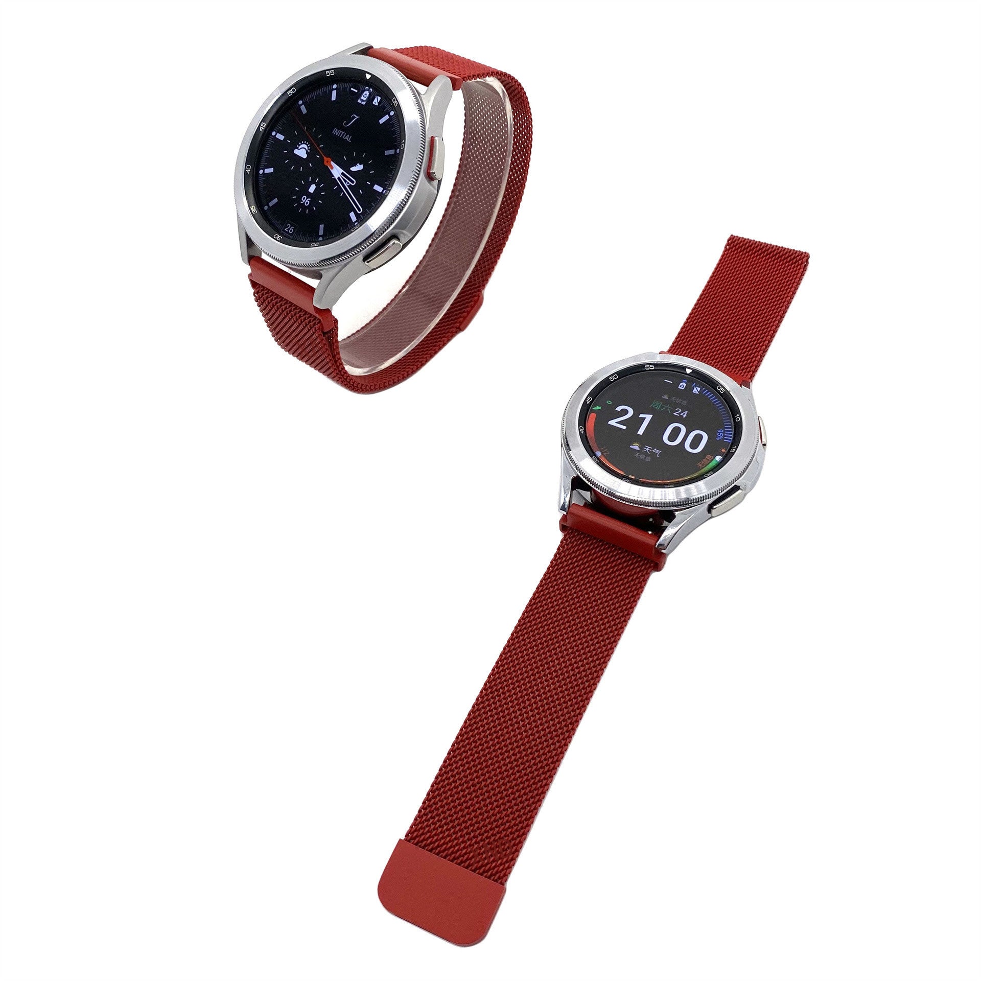 Coros Apex 46mm Milanese Strap (Red)