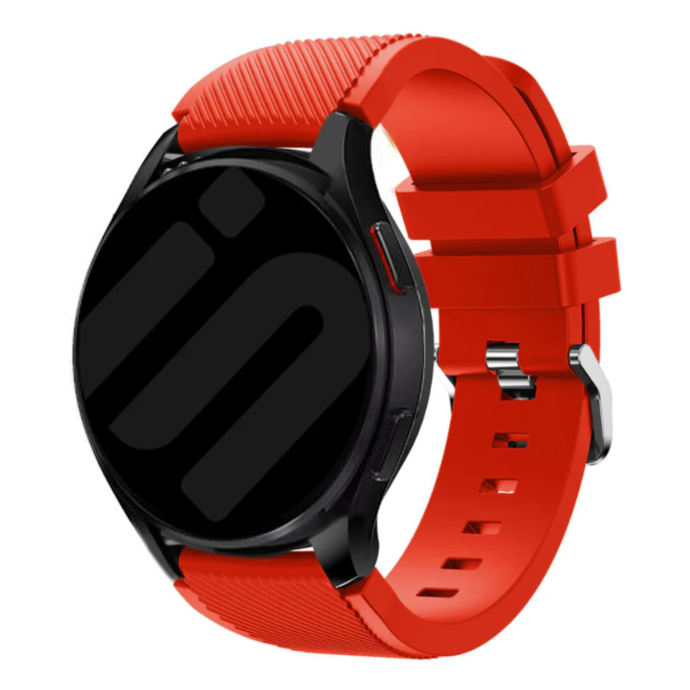 Amazfit Bip U (Pro) Twill Silicone Strap (Red)