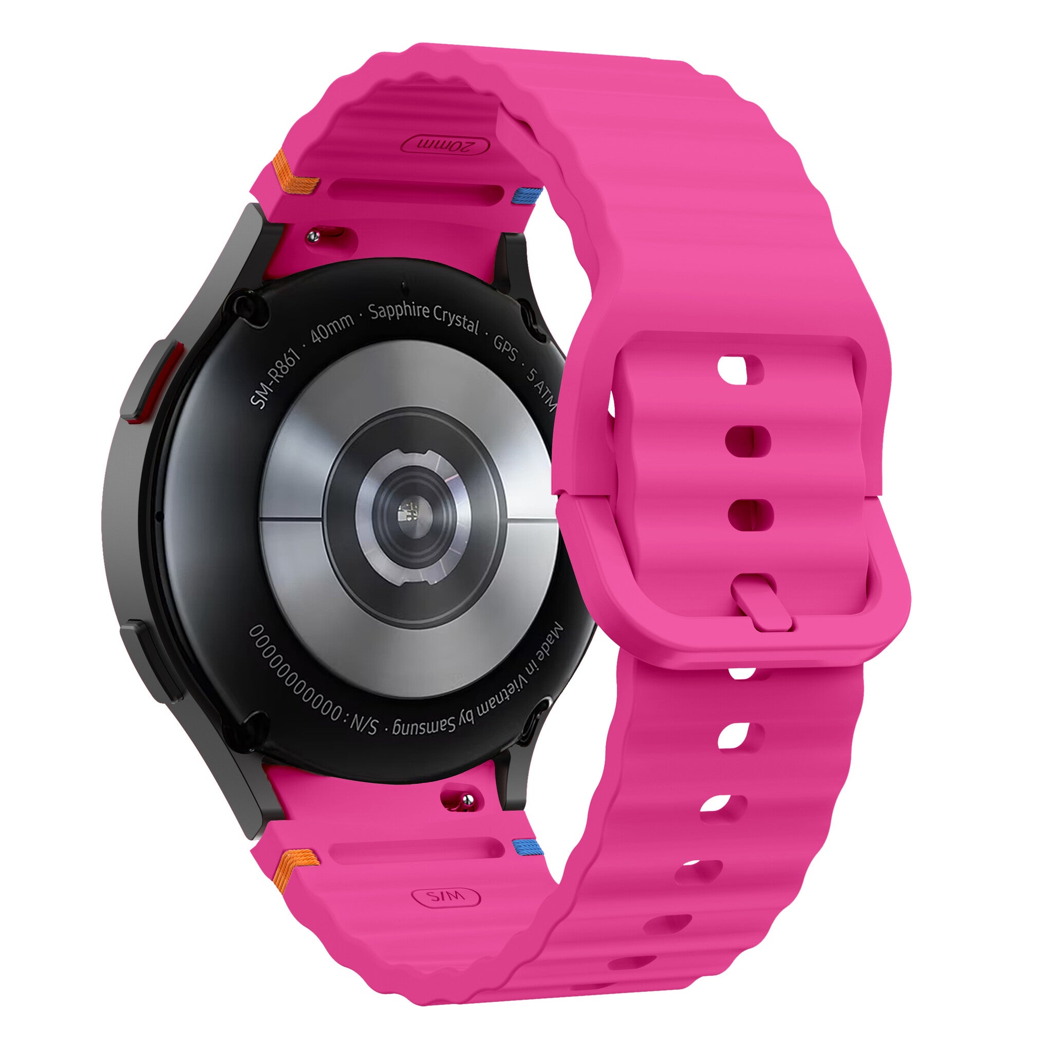 Samsung Galaxy Watch 4 40mm Wave Strap (Bright Pink)