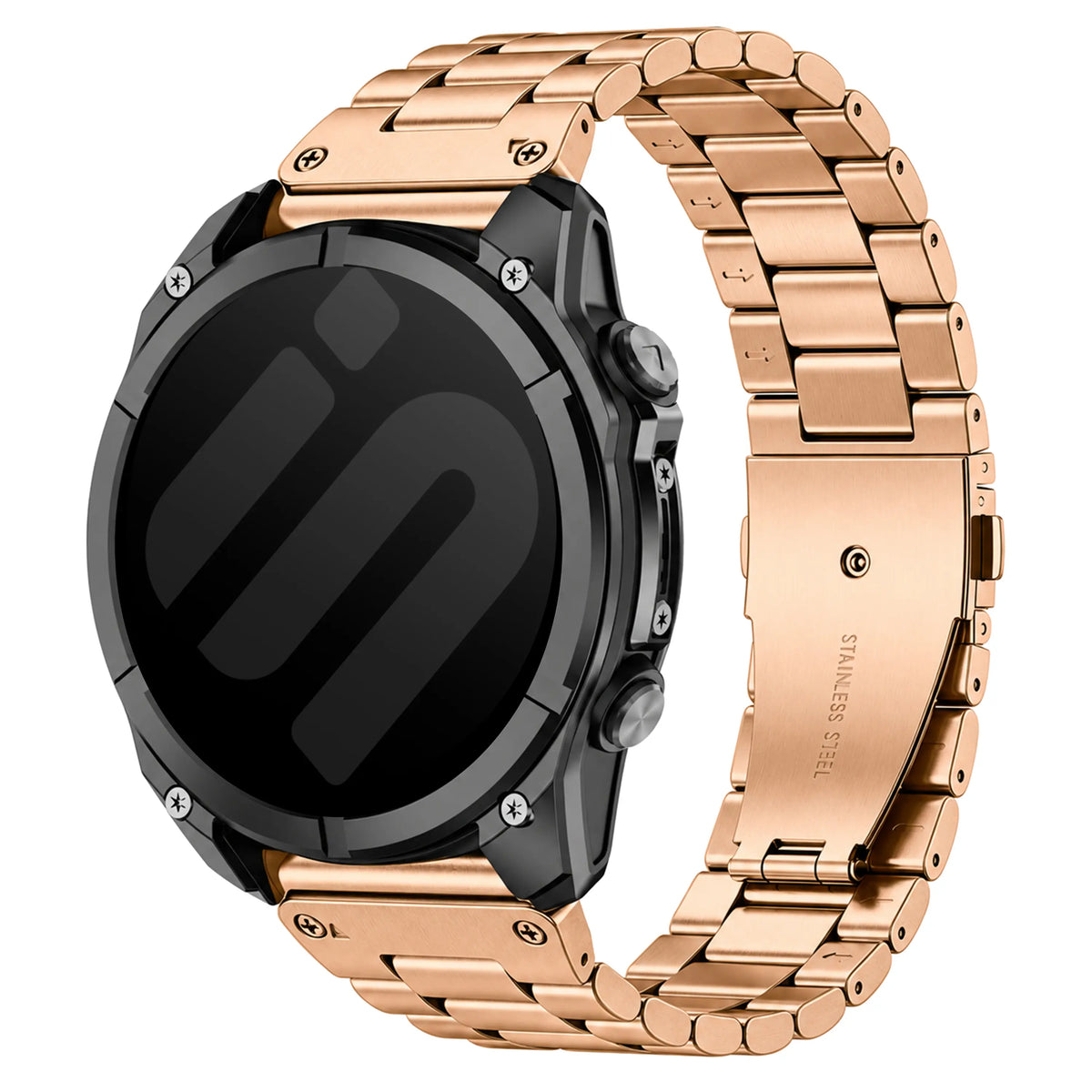 Garmin Approach S72 - 43mm Premium Steel Strap (Rose Gold)