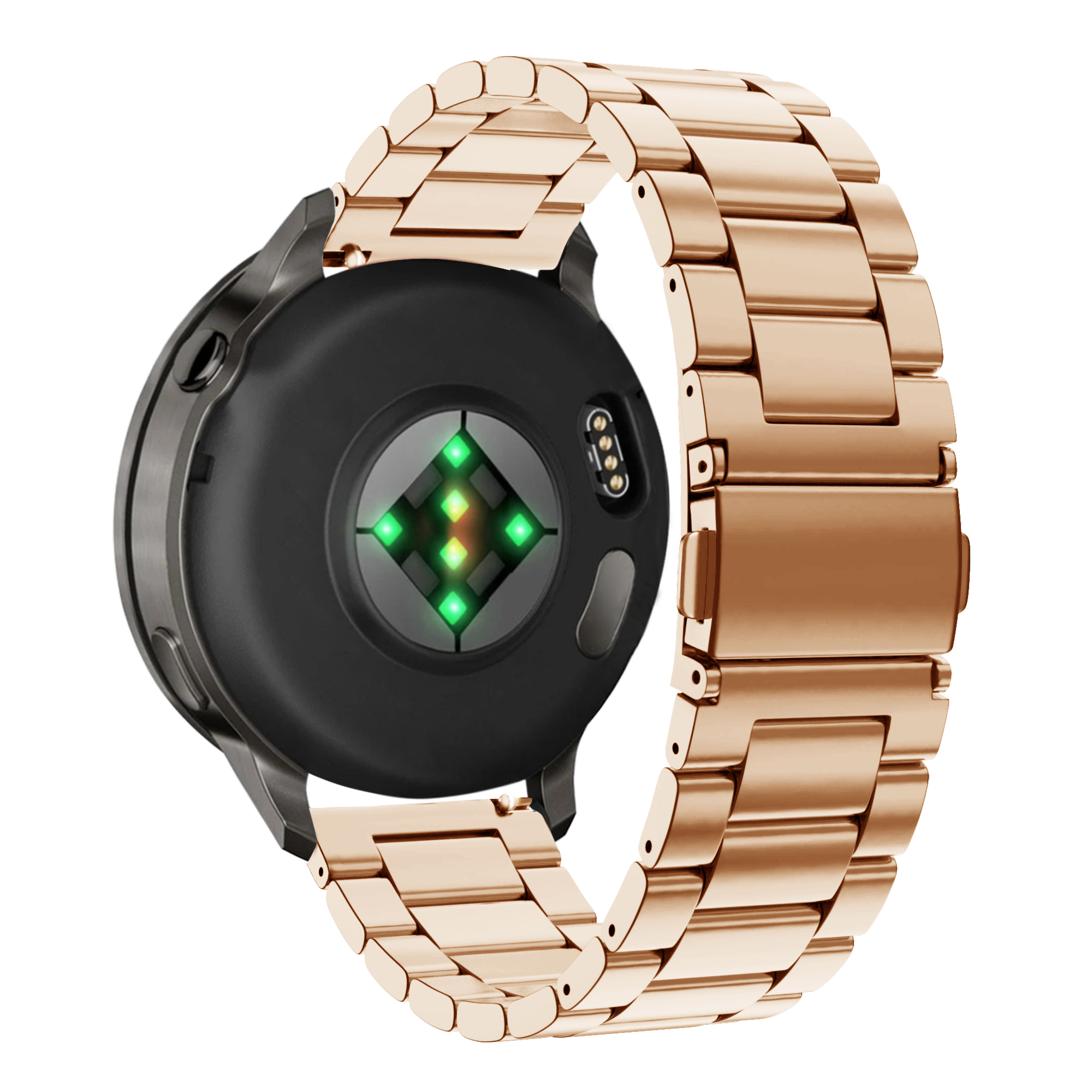 Bandz Garmin Vivomove 3s Steel Strap 'Classic' (Rose Gold)