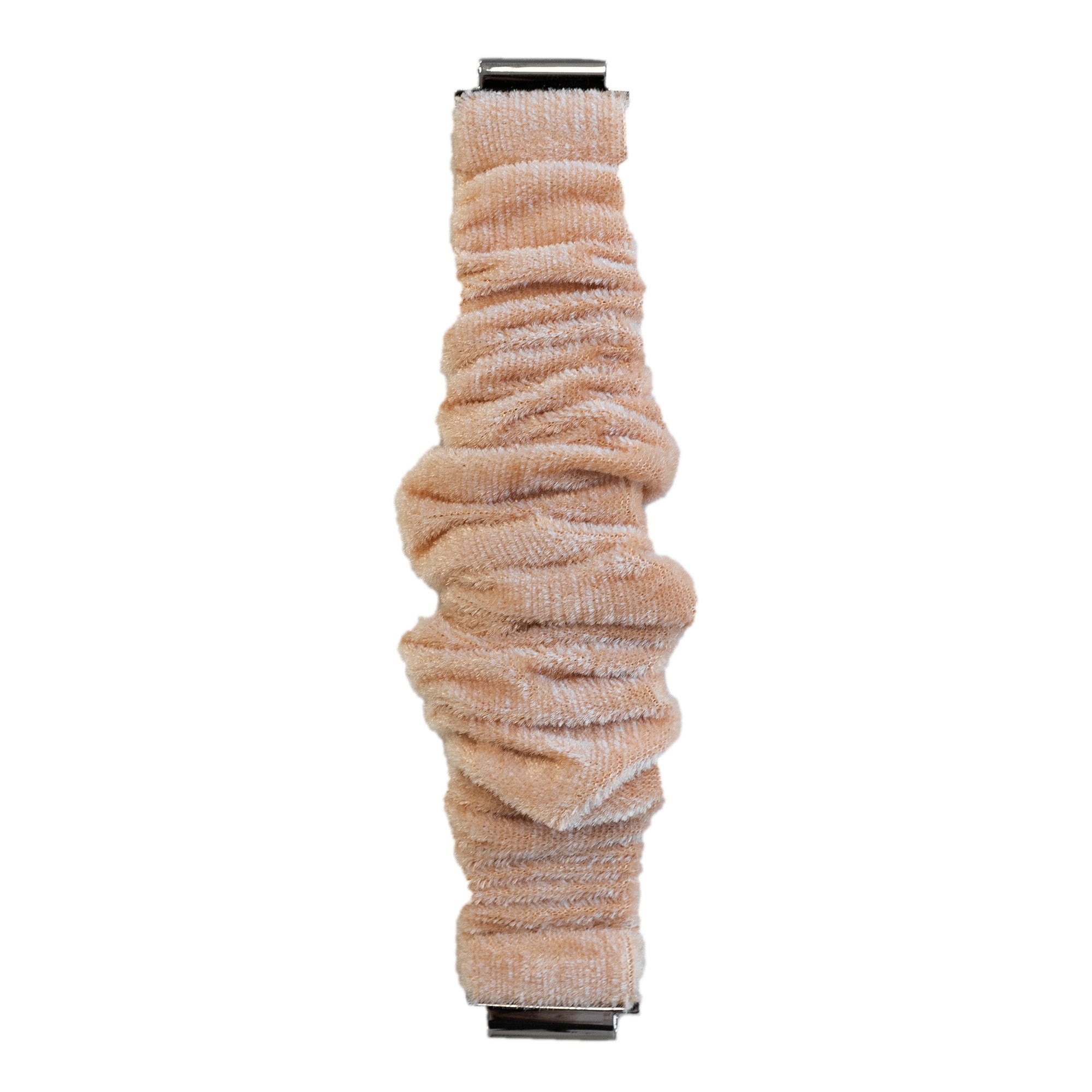 Garmin Forerunner 255s Scrunchie Strap (Beige-Orange)