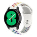 Samsung Galaxy Watch 4 44mm Sport Strap (White/Rainbow) Samsung Galaxy Watch 4 44mm Sport Strap (White/Rainbow)