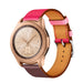 Samsung Galaxy Watch 42mm Leather Strap (Bright Pink/Auburn) Samsung Galaxy Watch 42mm Leather Strap (Bright Pink/Auburn)