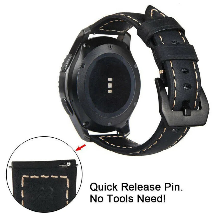 Oppo Watch X Leather Strap (Black)