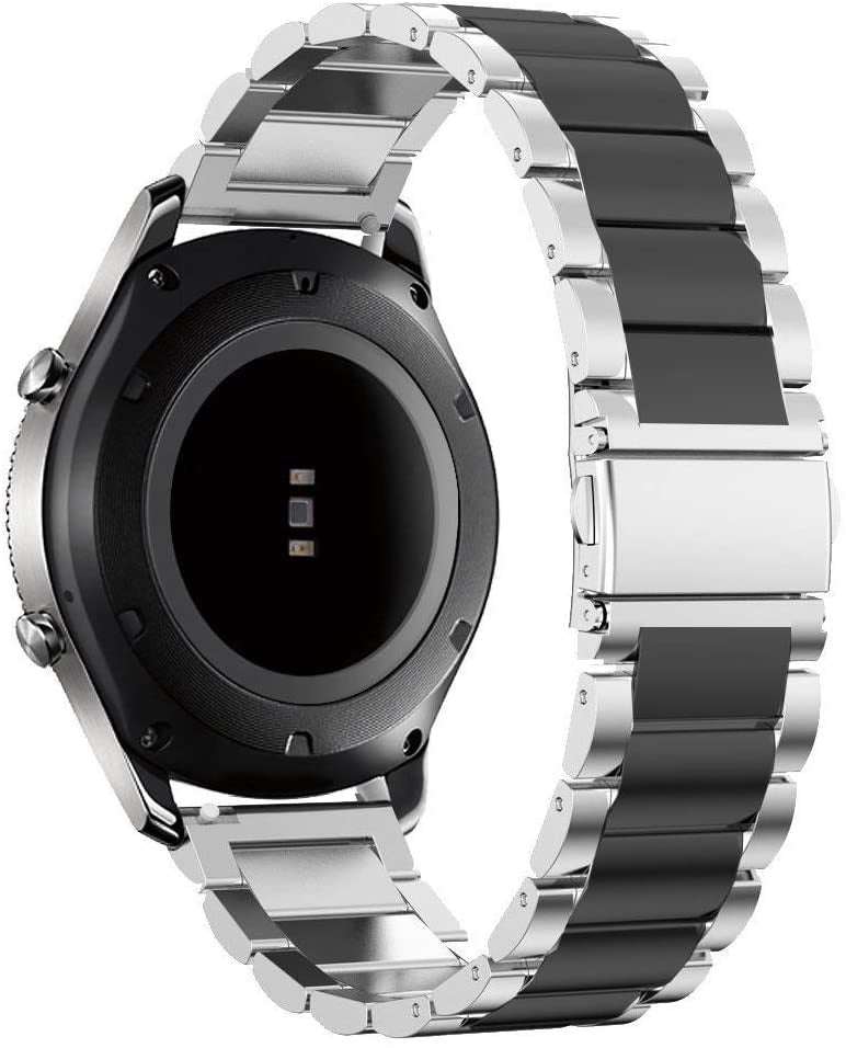 Garmin Approach S44 Steel Strap (Silver/Black)