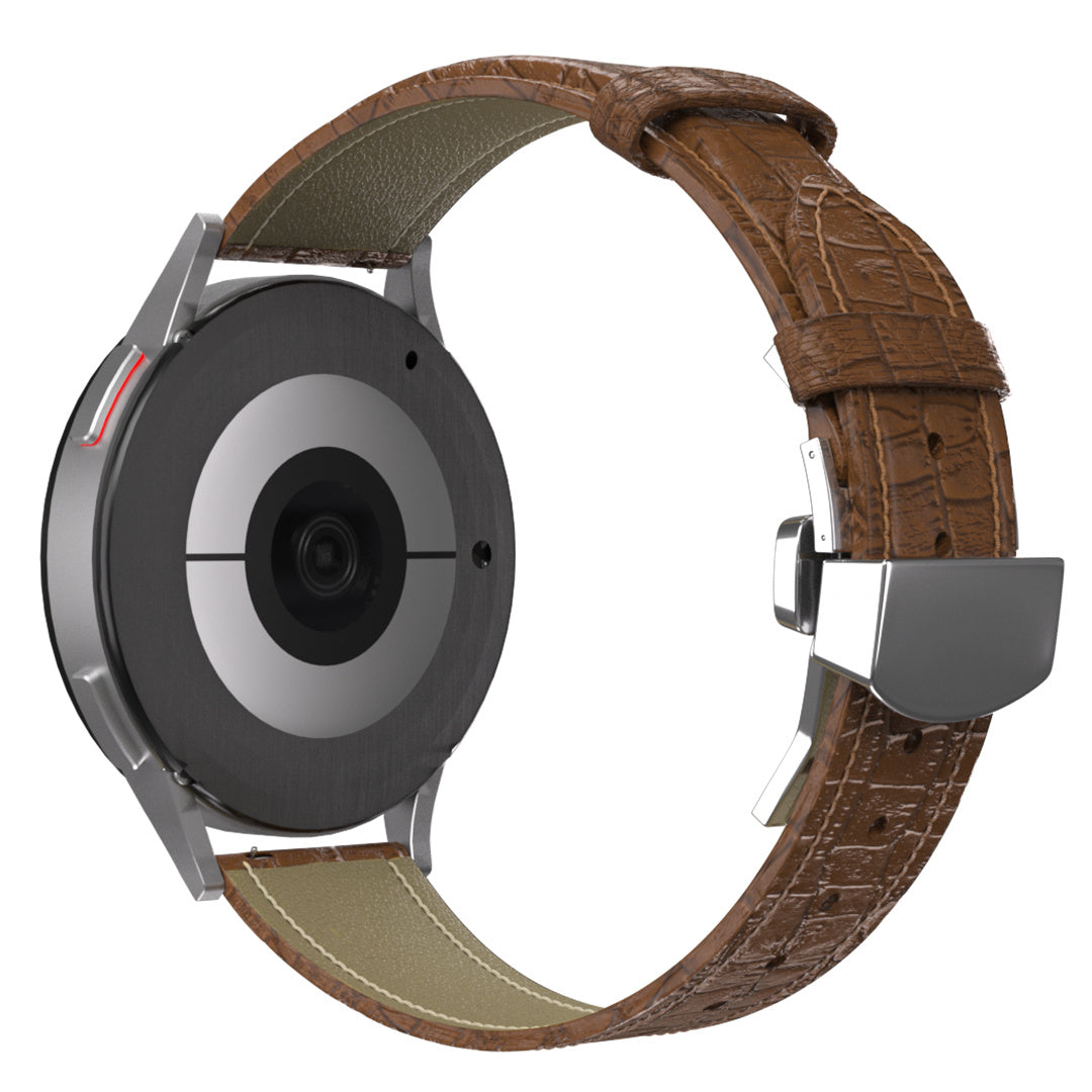 Amazfit GTS 4 Luxury Leather Strap (Brown)