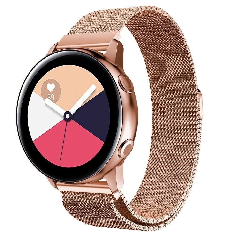 Samsung Galaxy Watch Active Milanese Strap Rose Gold