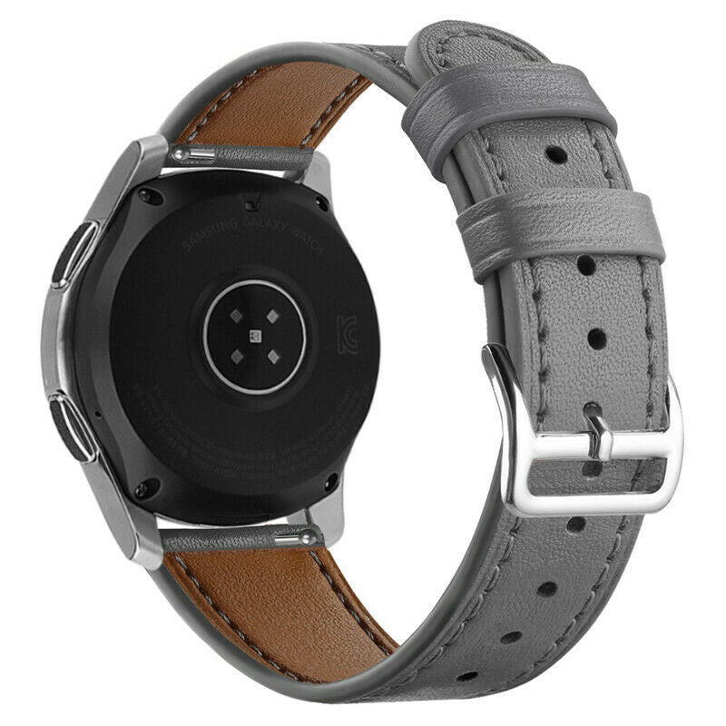 Watch Strap Modern Leather 22mm - Quick Release (Grey)